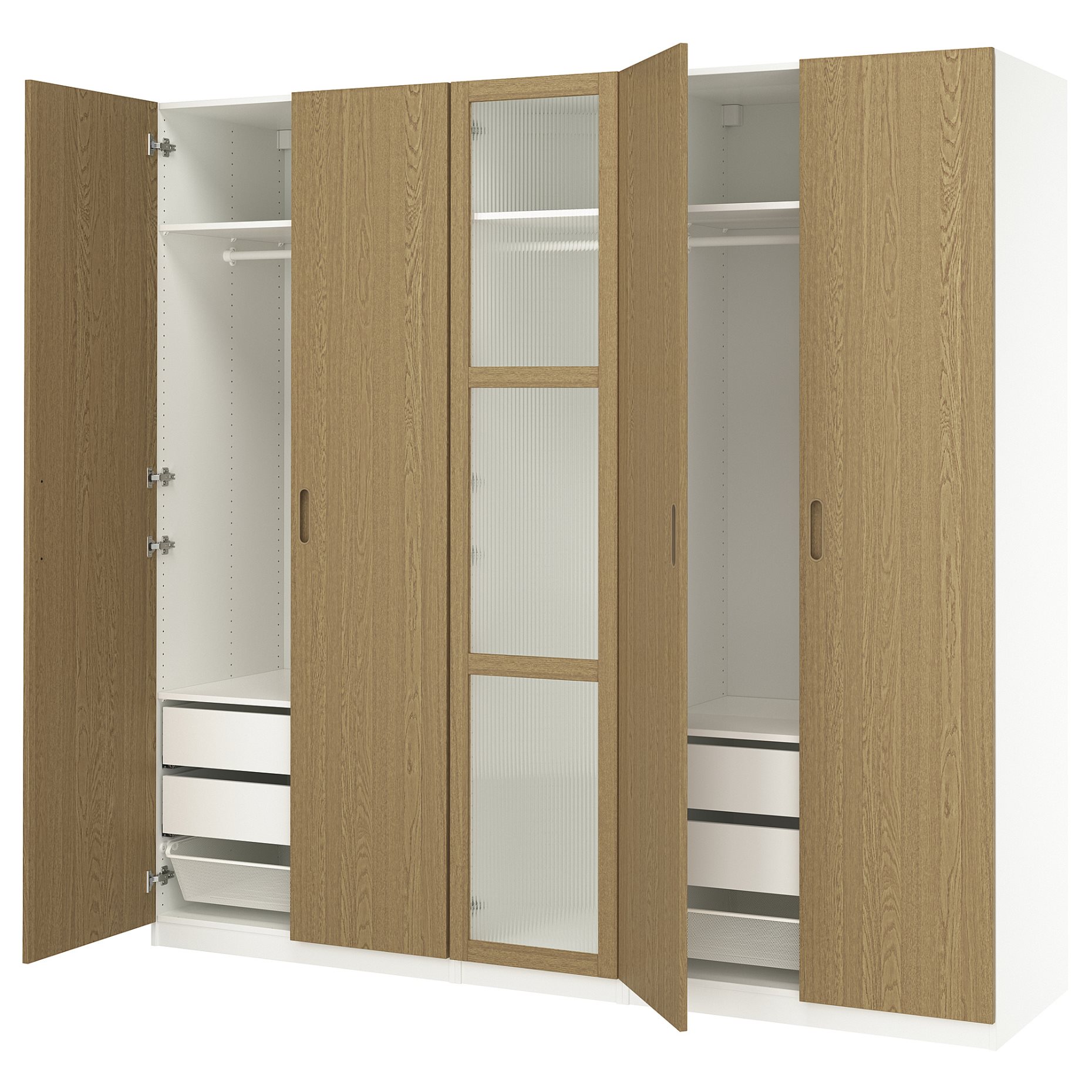 PAX/TONSTAD, wardrobe combination, 250x60x236 cm, 195.512.71