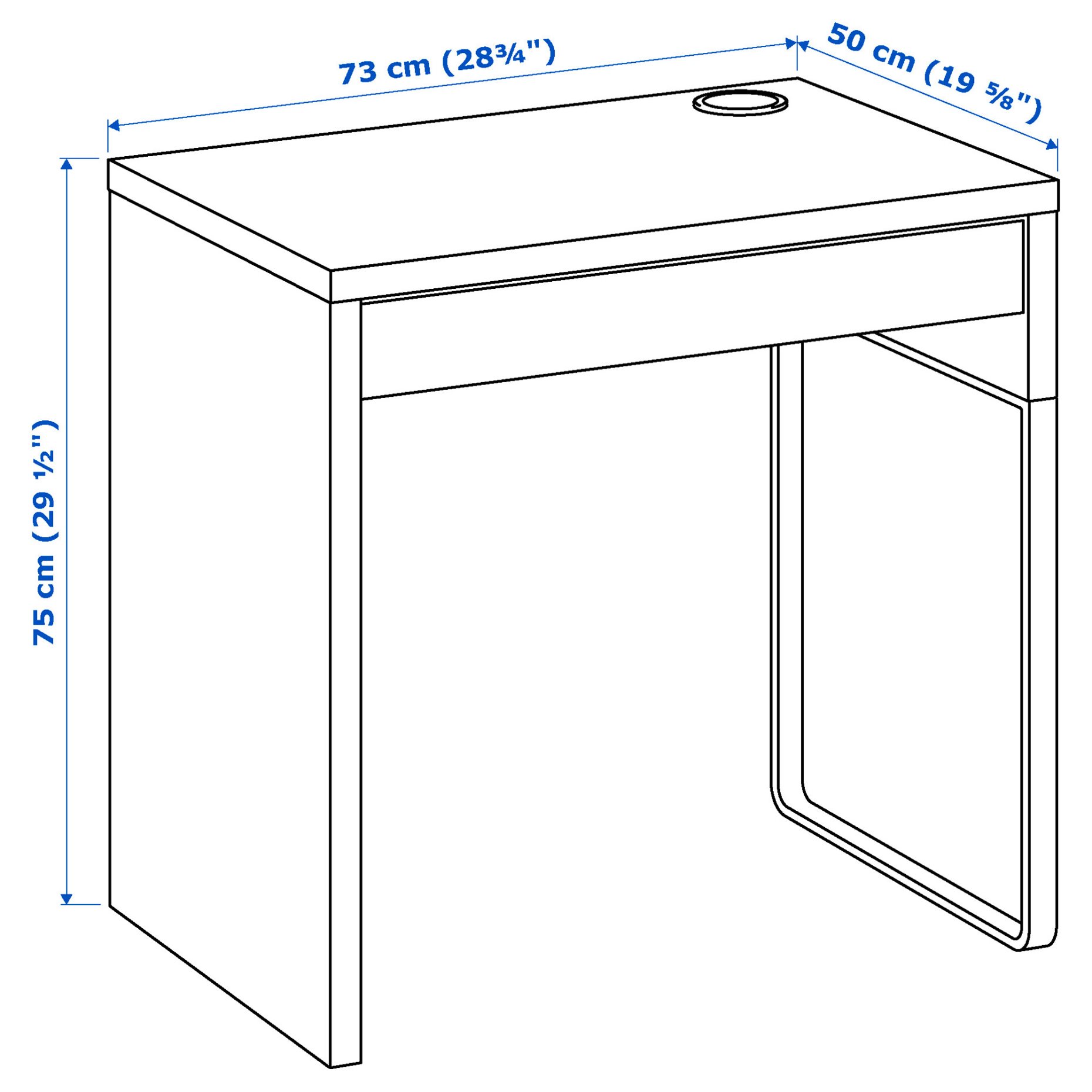 MICKE/ORFJALL, desk and chair, 195.534.54