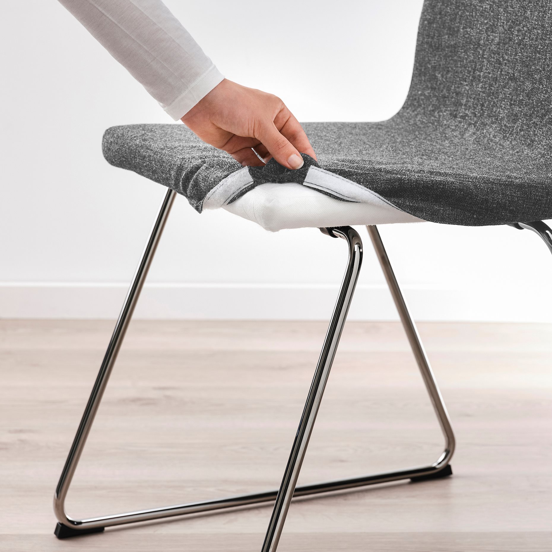 SKANSNAS/LILLAN, τραπέζι και 4 καρέκλες, 115/170 cm, 195.616.42