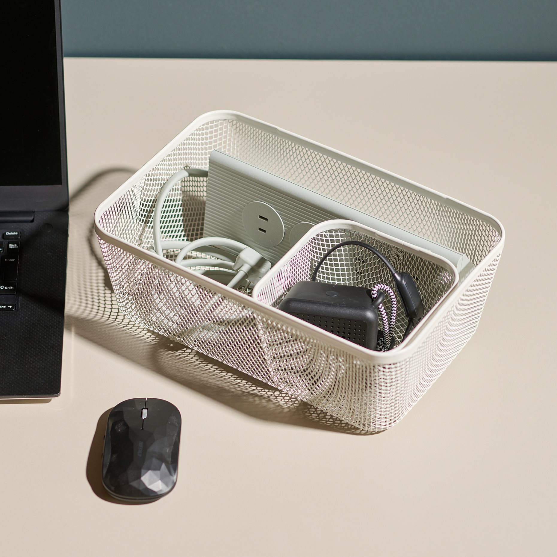 IKEA 365+, square meta food storage basket with lid, 15x15x11 cm, 195.808.72