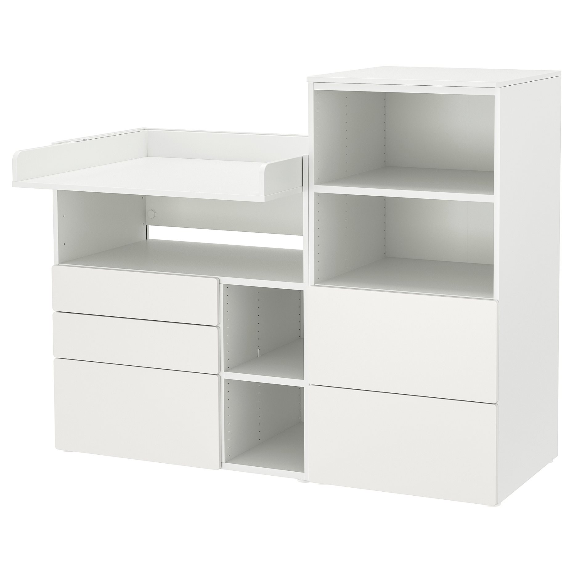 SMASTAD/PLATSA, changing table with bookcase, 150x79x123 cm, 195.832.29