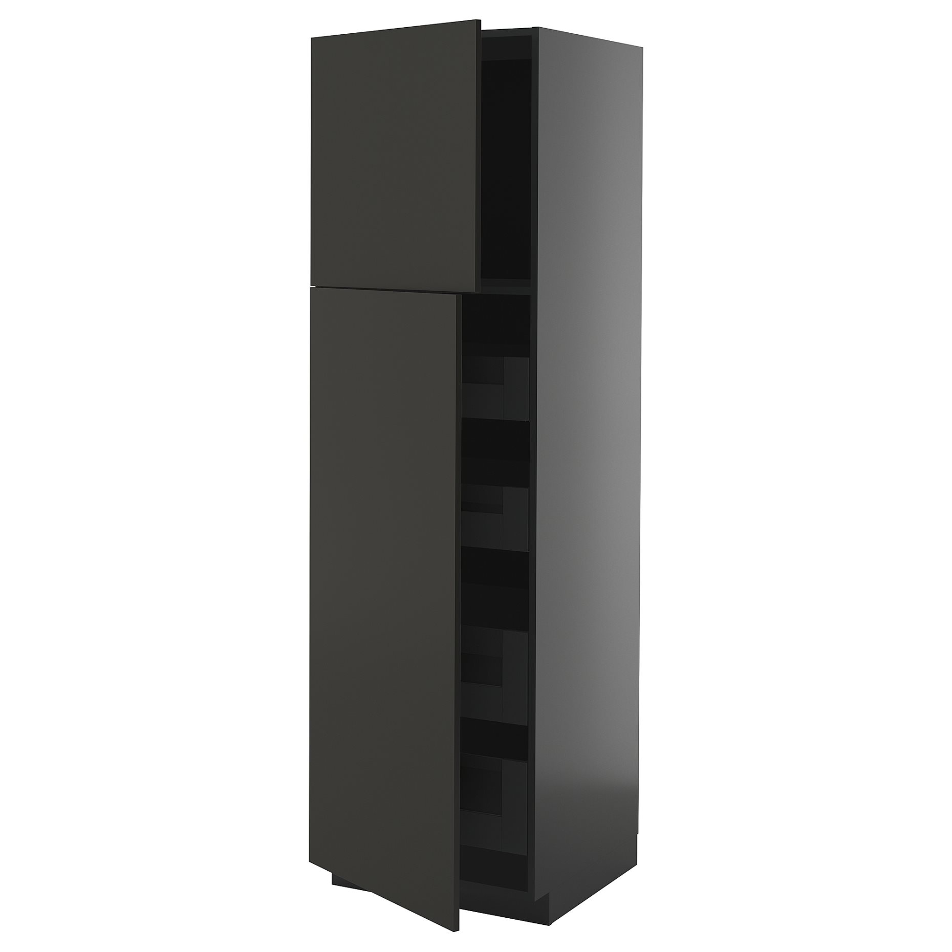 METOD/KNIVSHULT, high cabinet with 2 doors/4 drawers, 60x60x200 cm, 195.883.02