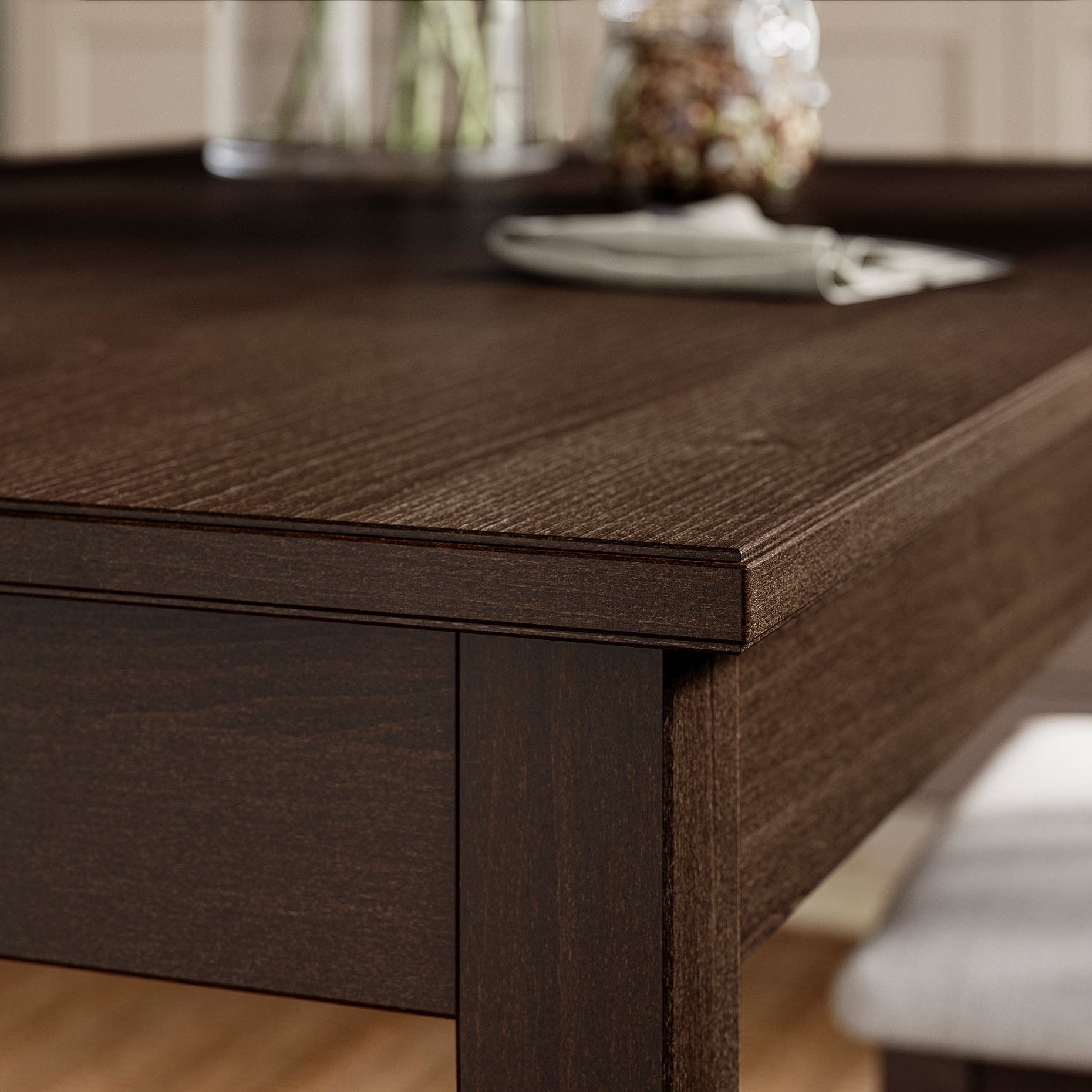 NÄSINGE/NÄSINGE, τραπέζι και 4 καρέκλες, 130x80 cm, 195.970.28