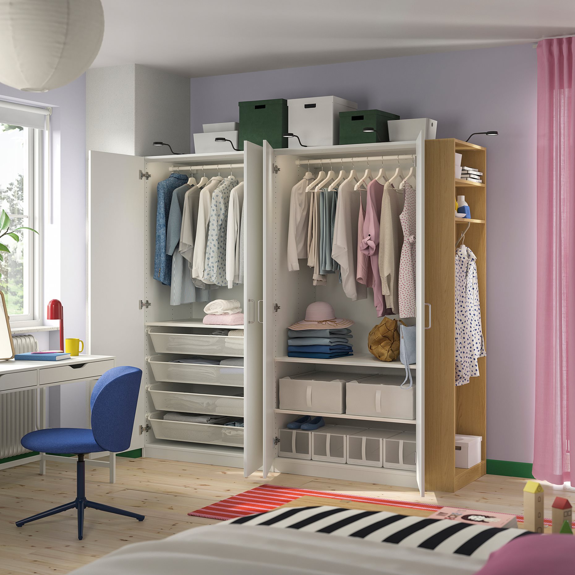 PAX/FORSAND, συνδυασμός ντουλάπας, 220x60x201 cm, 196.070.32