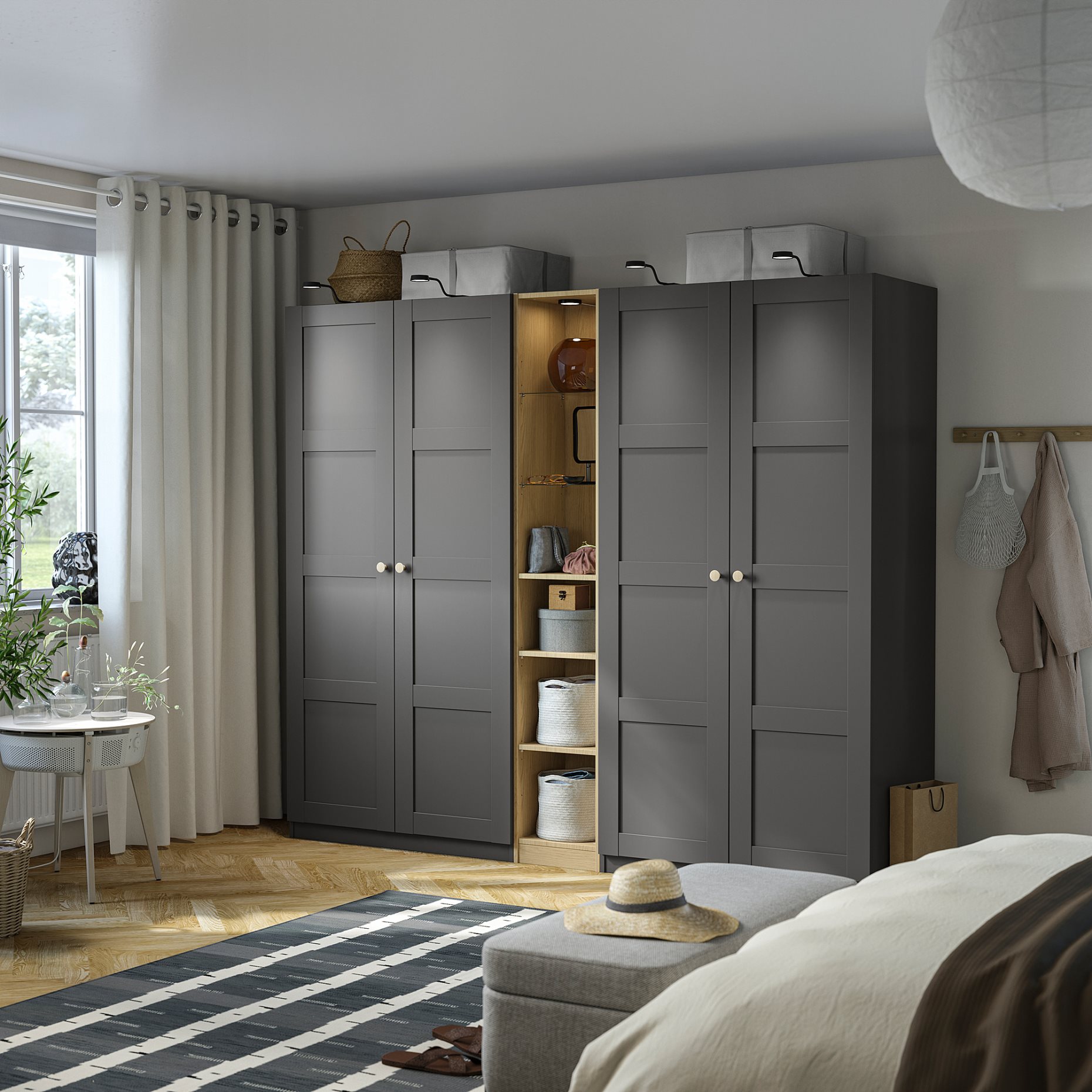 PAX/BERGSBO, wardrobe combination, 235x60x201 cm, 196.073.91