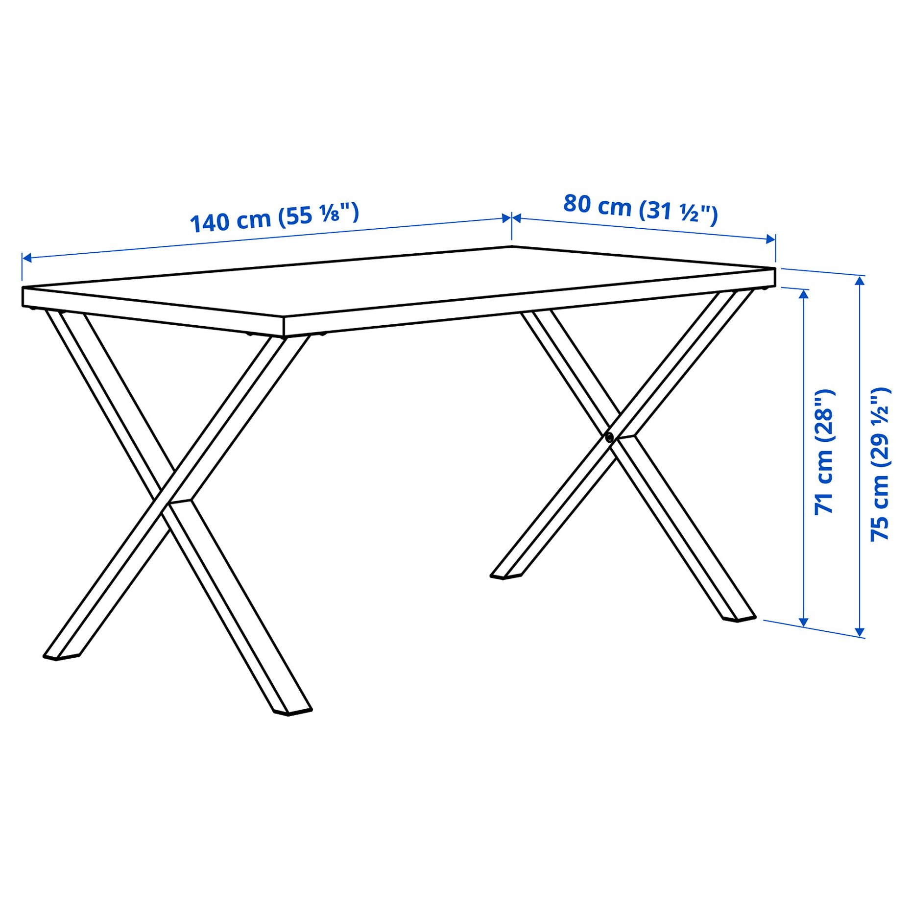 SKÅLSTA, table, 140x80 cm, 196.082.63