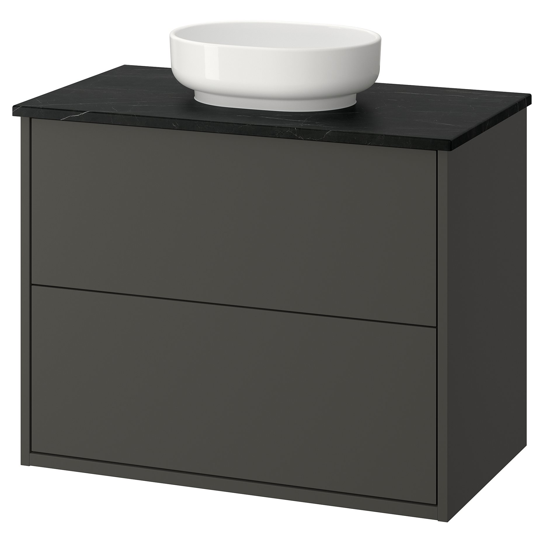 HAVBÄCK/VINDEL, έπιπλο νιπτήρα με συρτάρια/νιπτήρα, 82x49x77 cm, 196.224.57