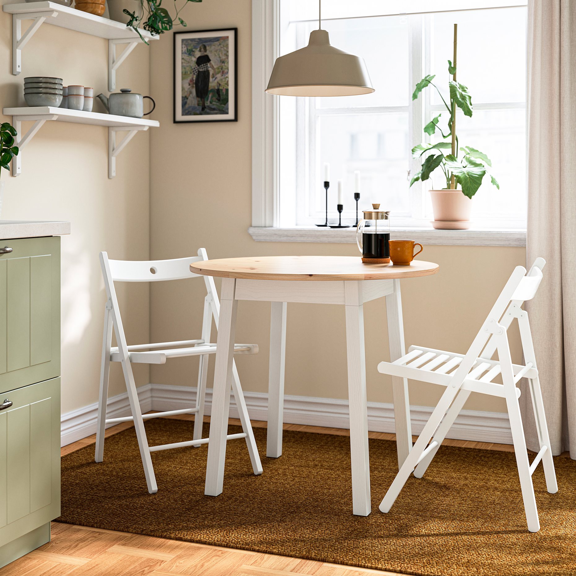 PINNTORP/FRÖSVI, table and 2 folding chairs, 196.253.14