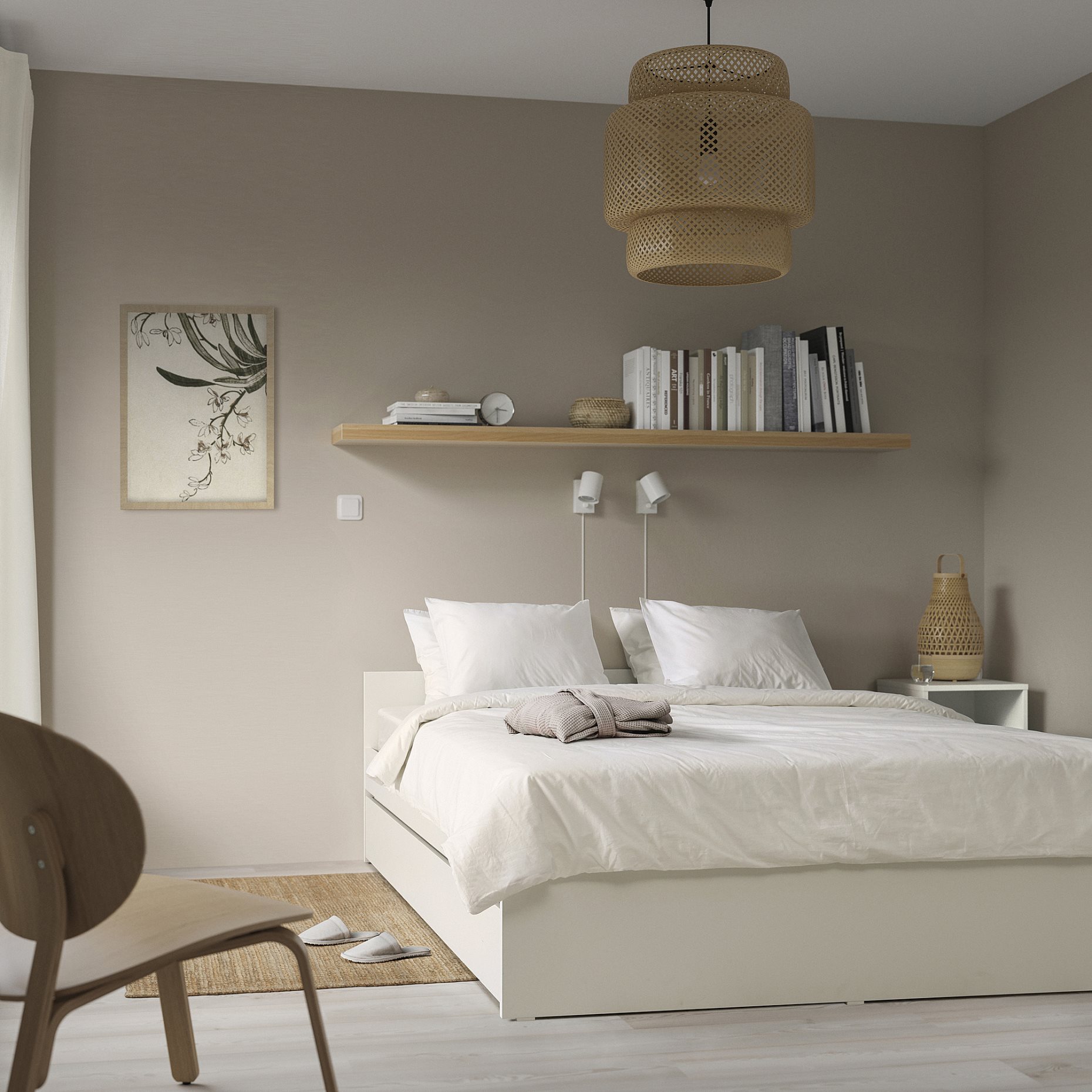 VIHALS, bed frame with 1 trundle bed, 140x200 cm/80x200 cm, 196.347.52