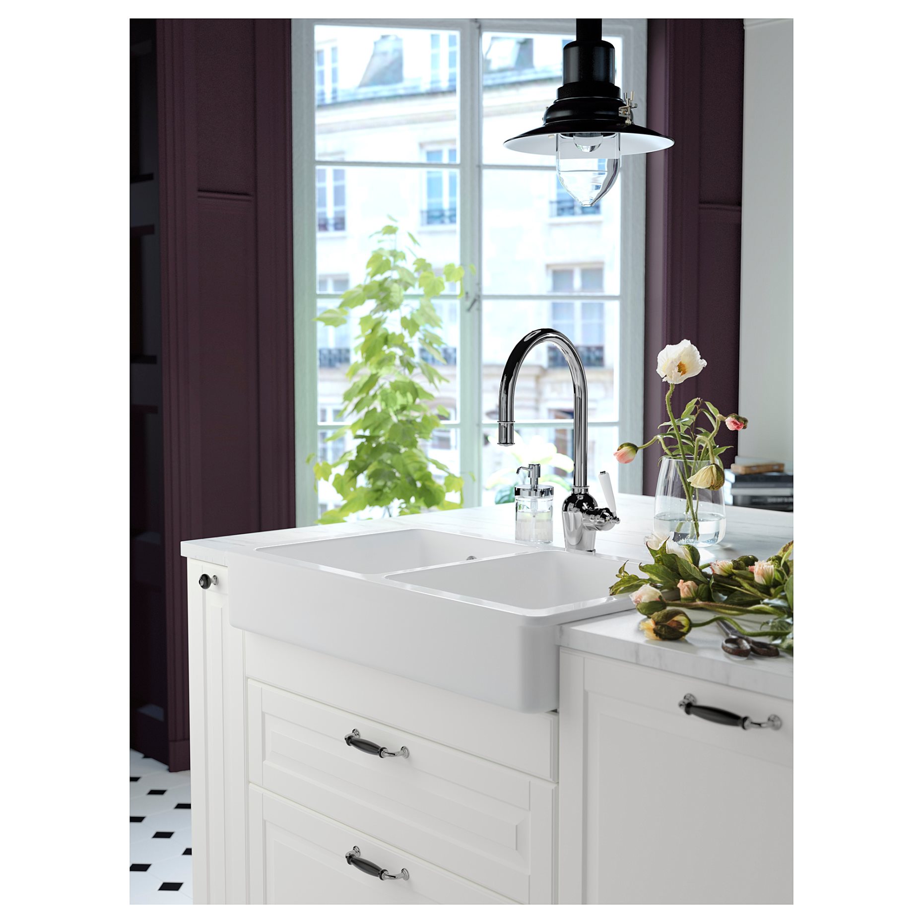 INSJÖN, kitchen mixer tap with pull-out spout, 203.418.71