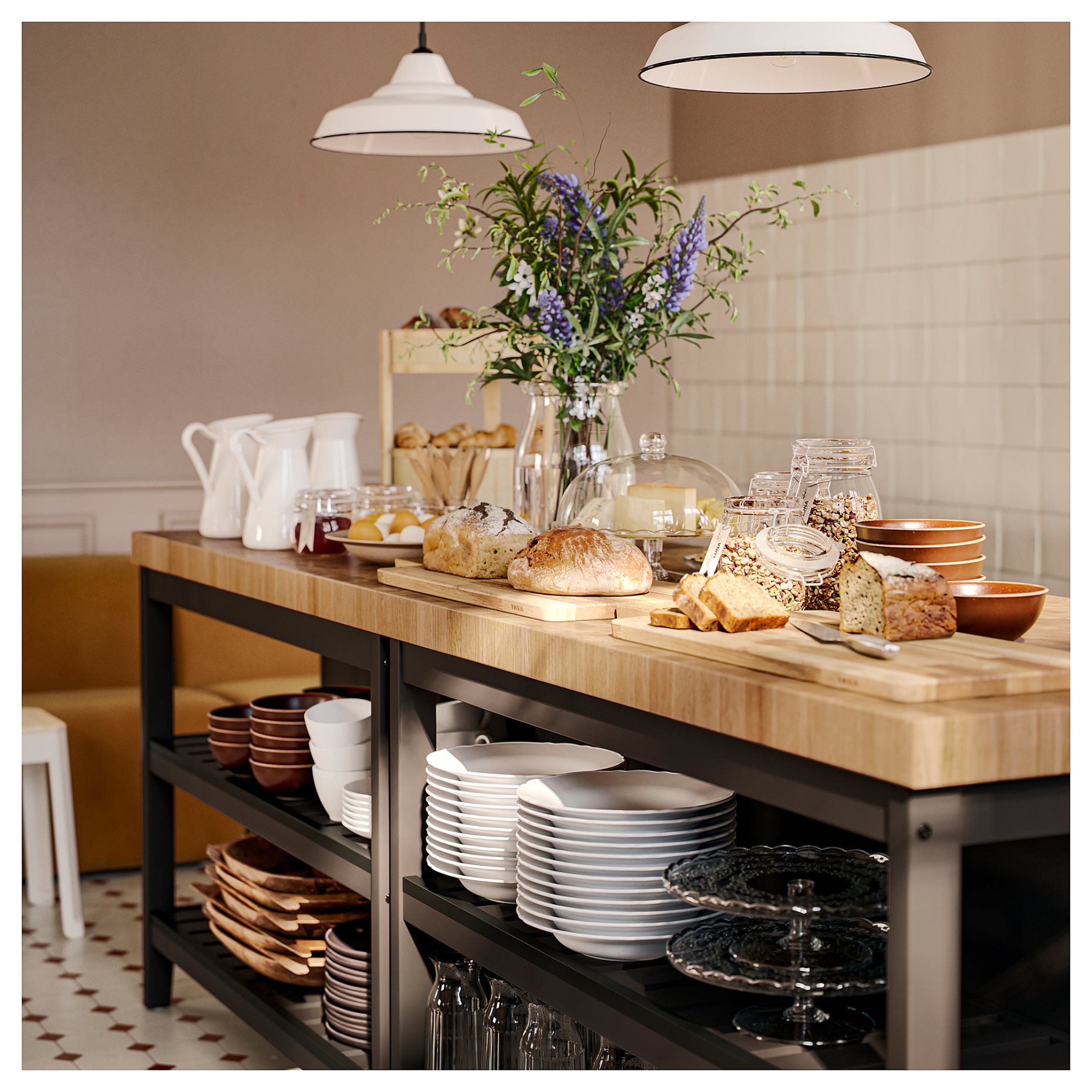 VADHOLMA, kitchen island, 203.591.54