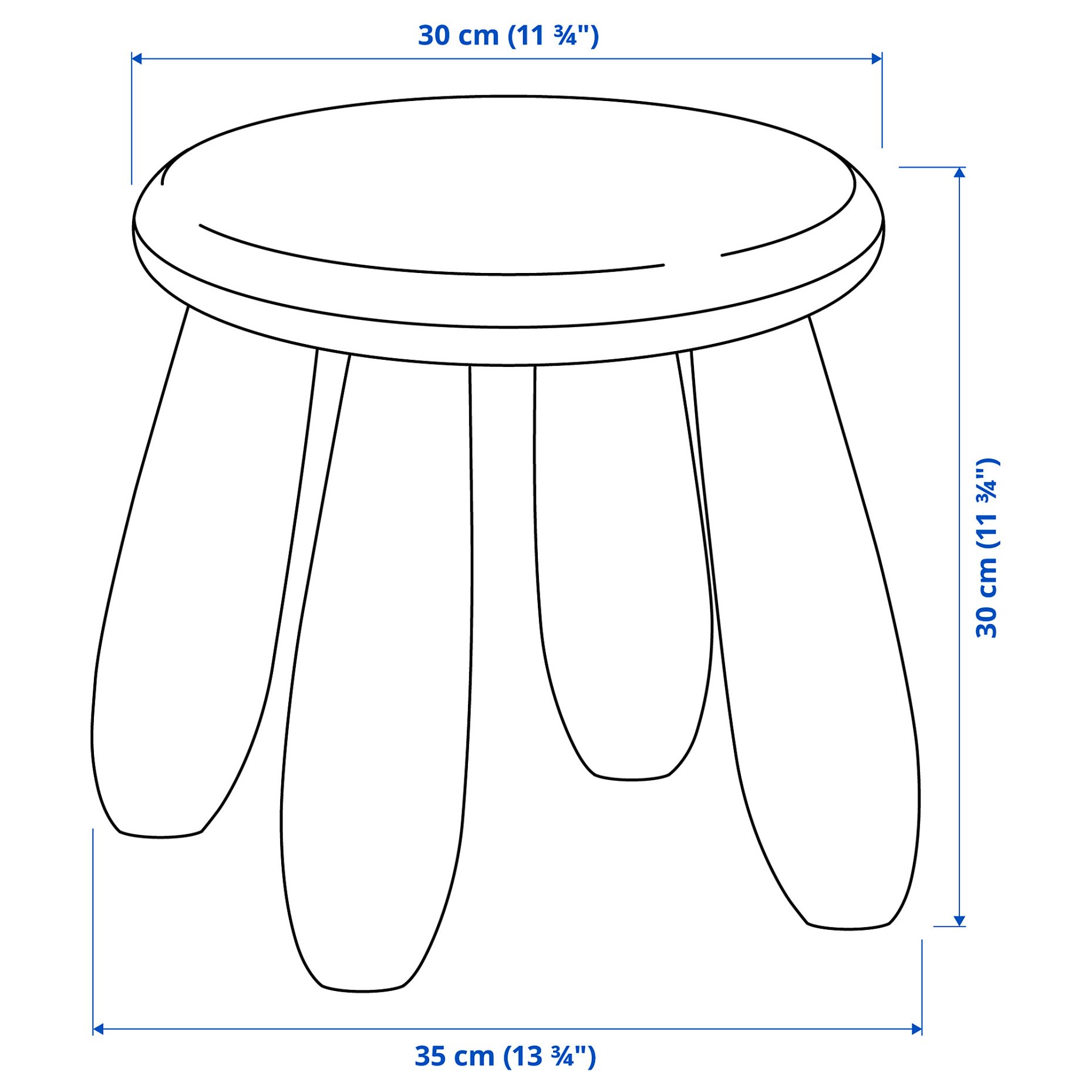 MAMMUT, childrens stool,indoor/outdoor, 203.823.24