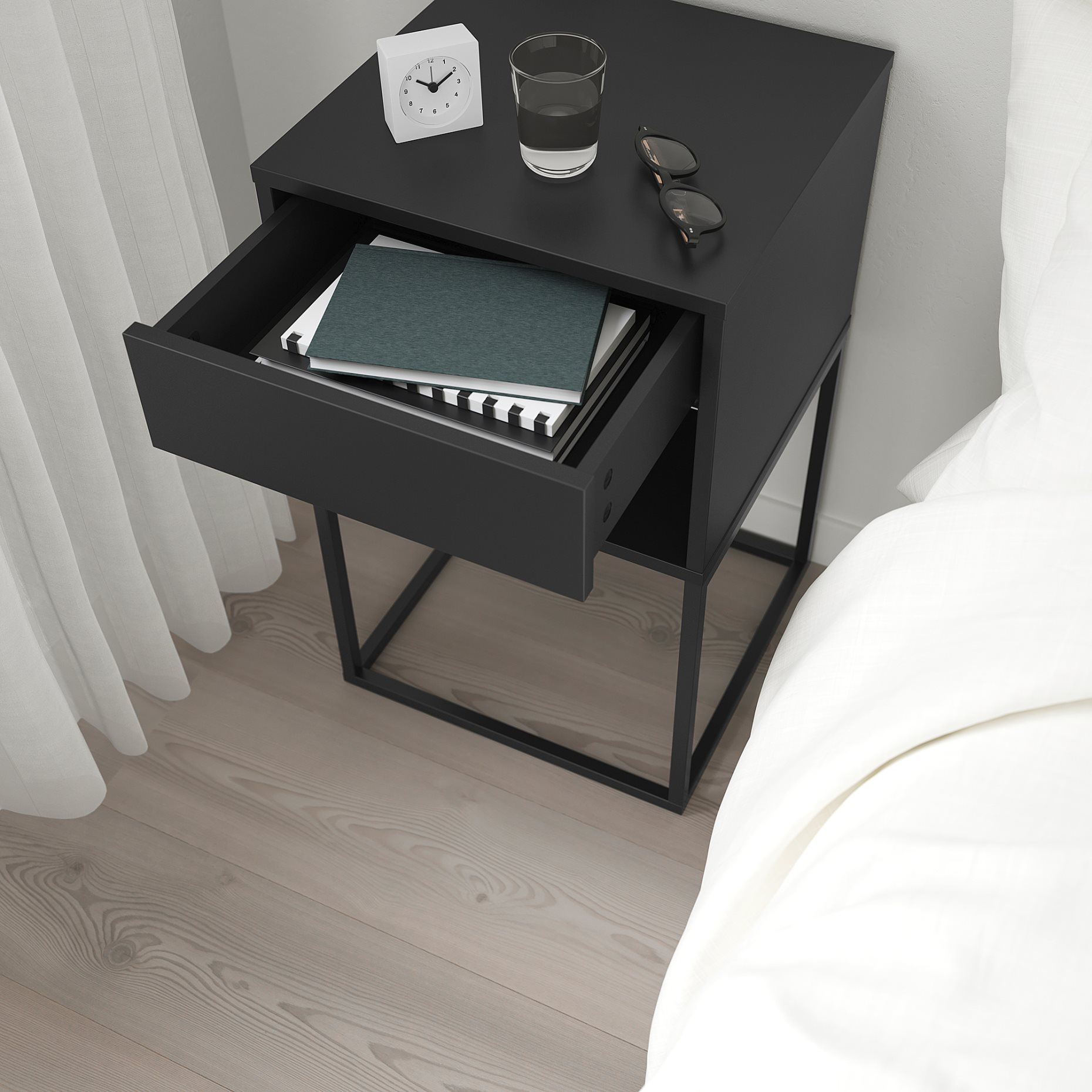 VIKHAMMER, bedside table, 40x39 cm, 203.889.72