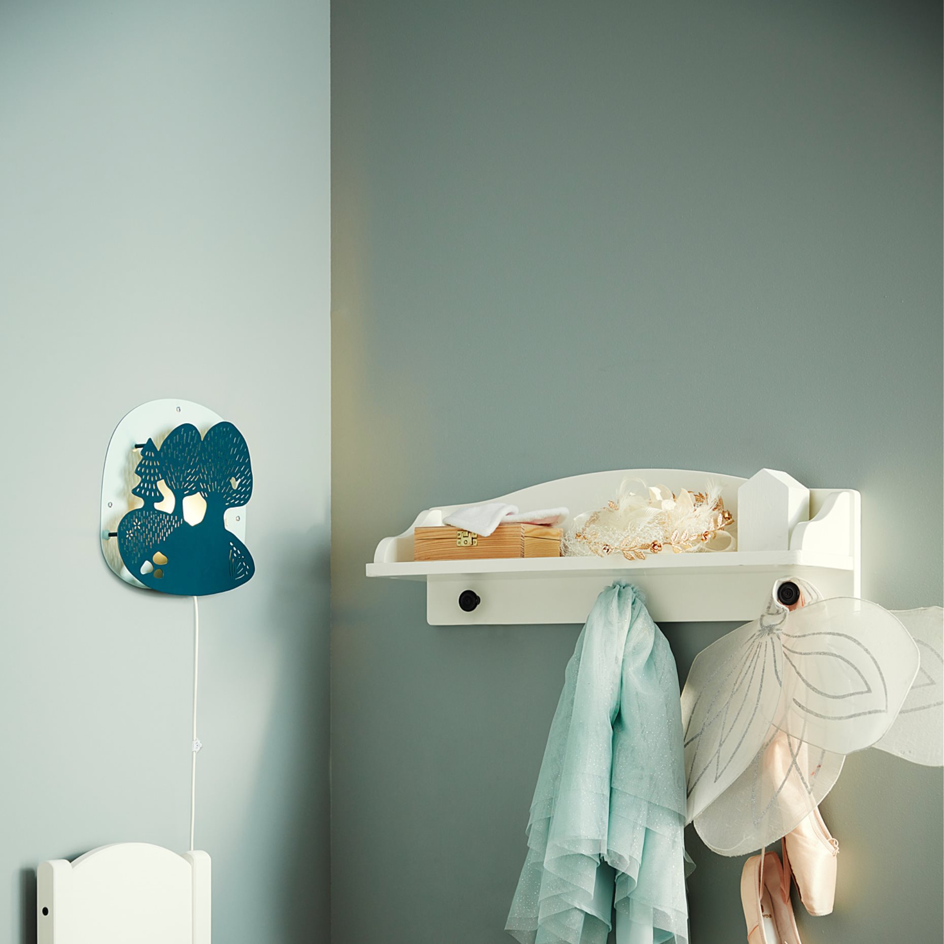 DUGGREGN, φωτιστικό τοίχου με ενσωματωμένο φωτισμό LED, 204.408.71