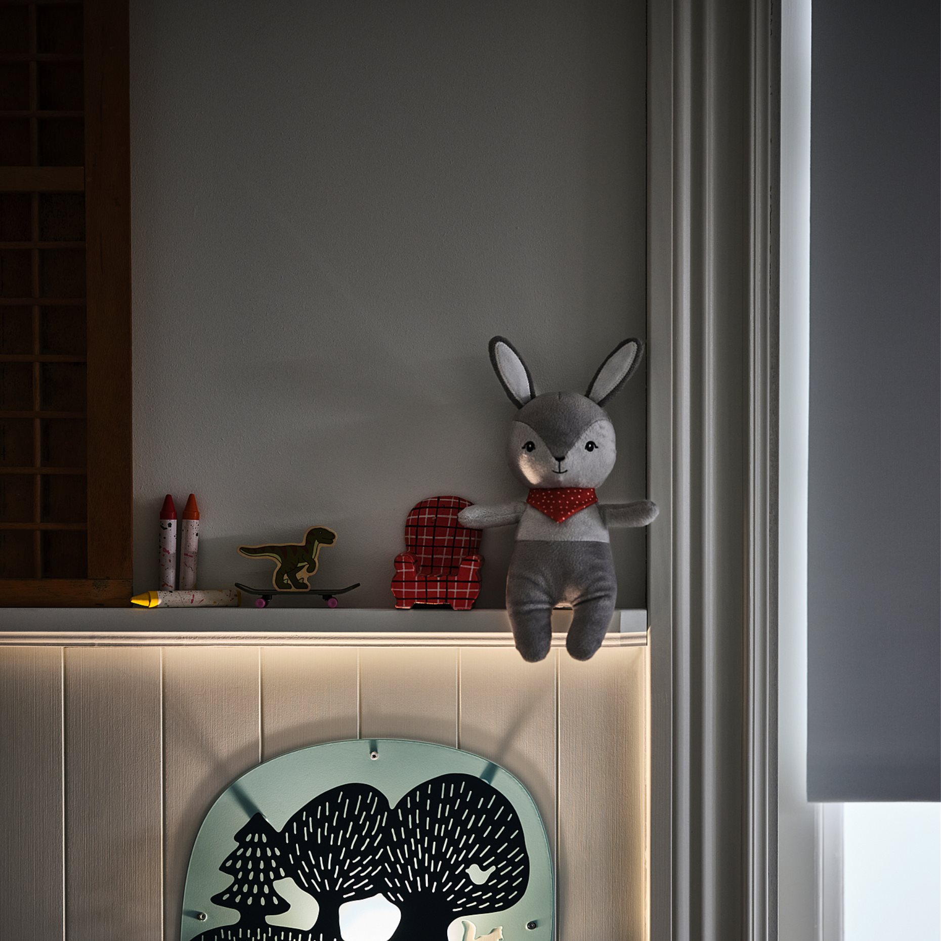 DUGGREGN, φωτιστικό τοίχου με ενσωματωμένο φωτισμό LED, 204.408.71