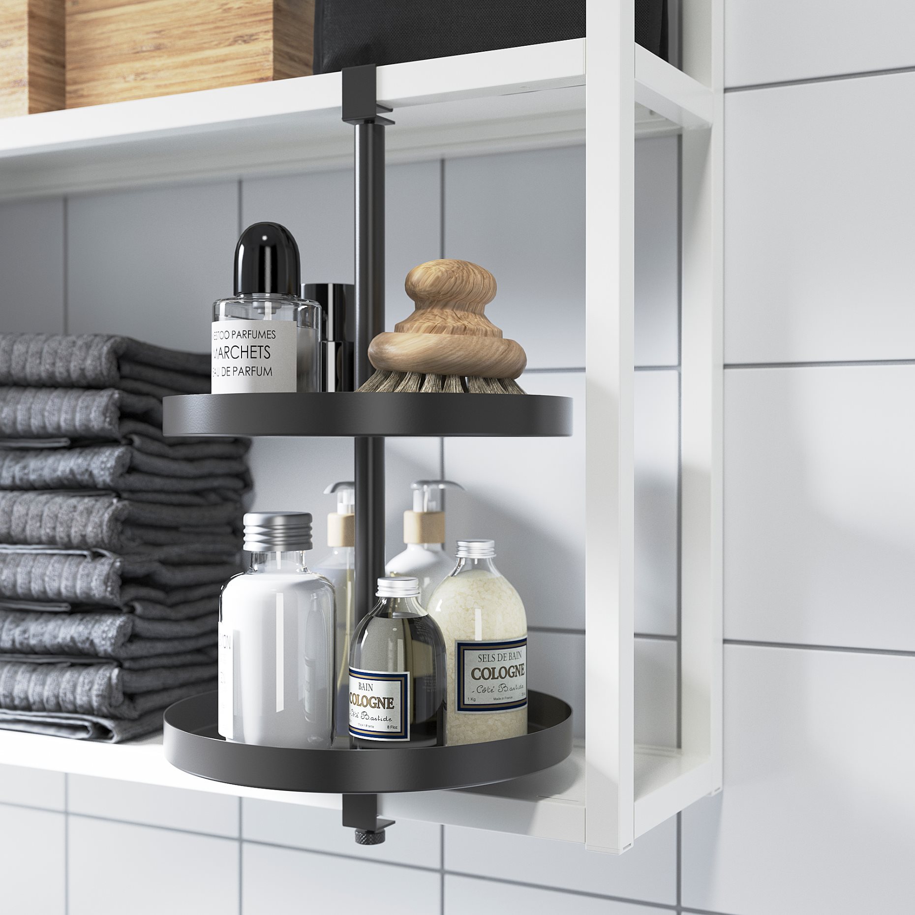 ENHET, swivel shelf, 40x21 cm, 204.657.34