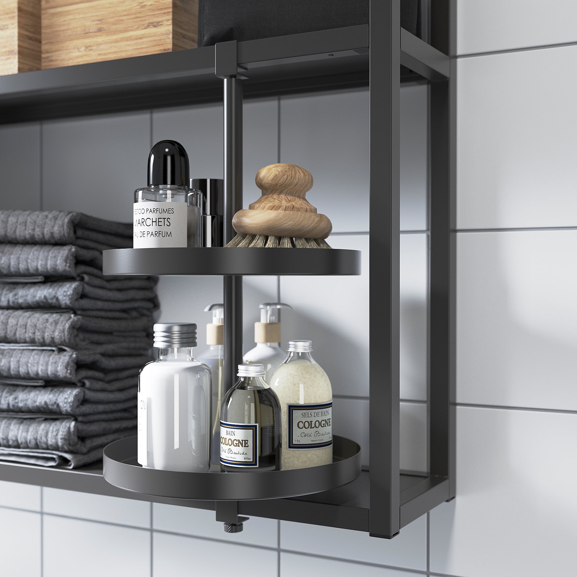 ENHET, swivel shelf, 40x21 cm, 204.657.34