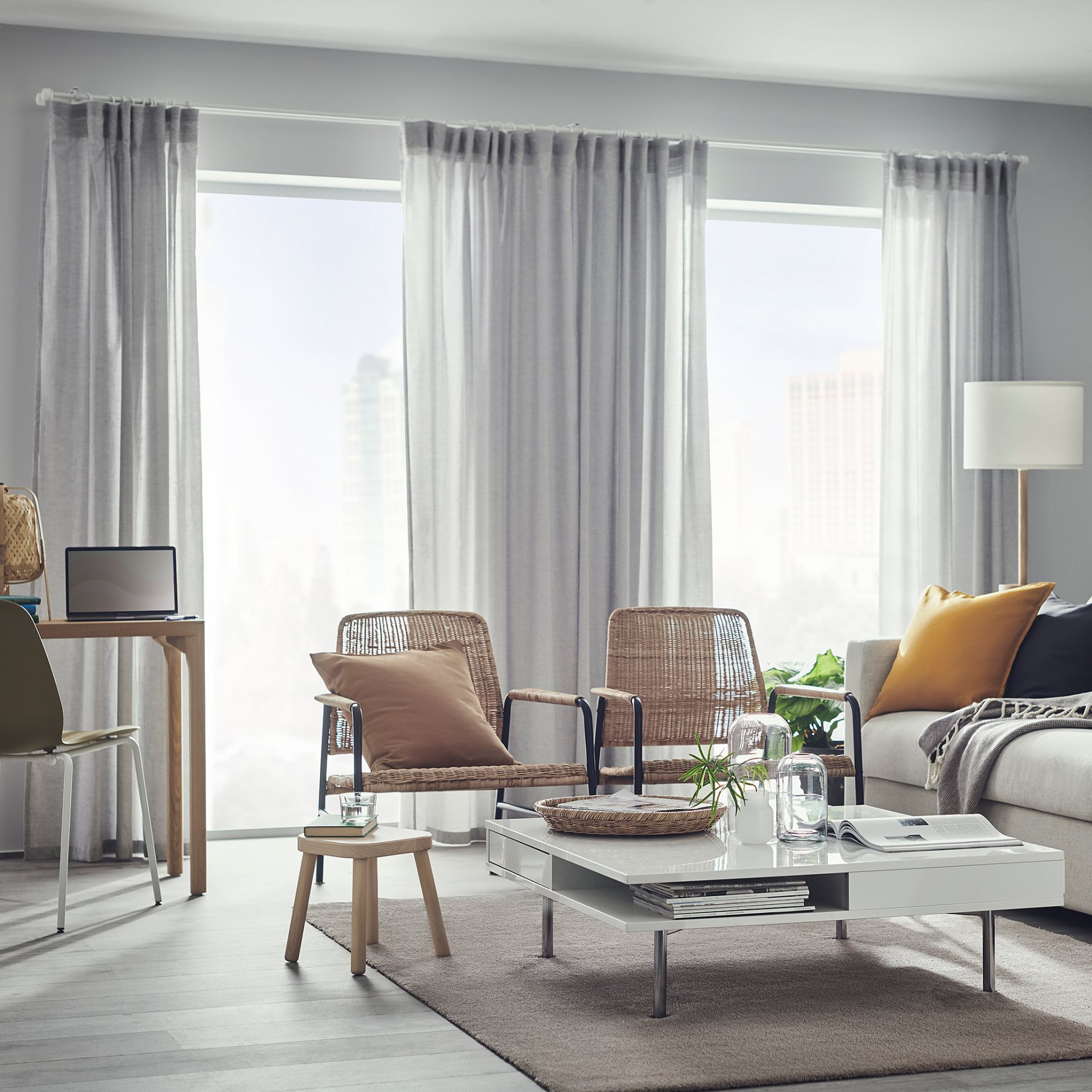 KNARDRUP, rug low pile, 133x195 cm, 204.925.96