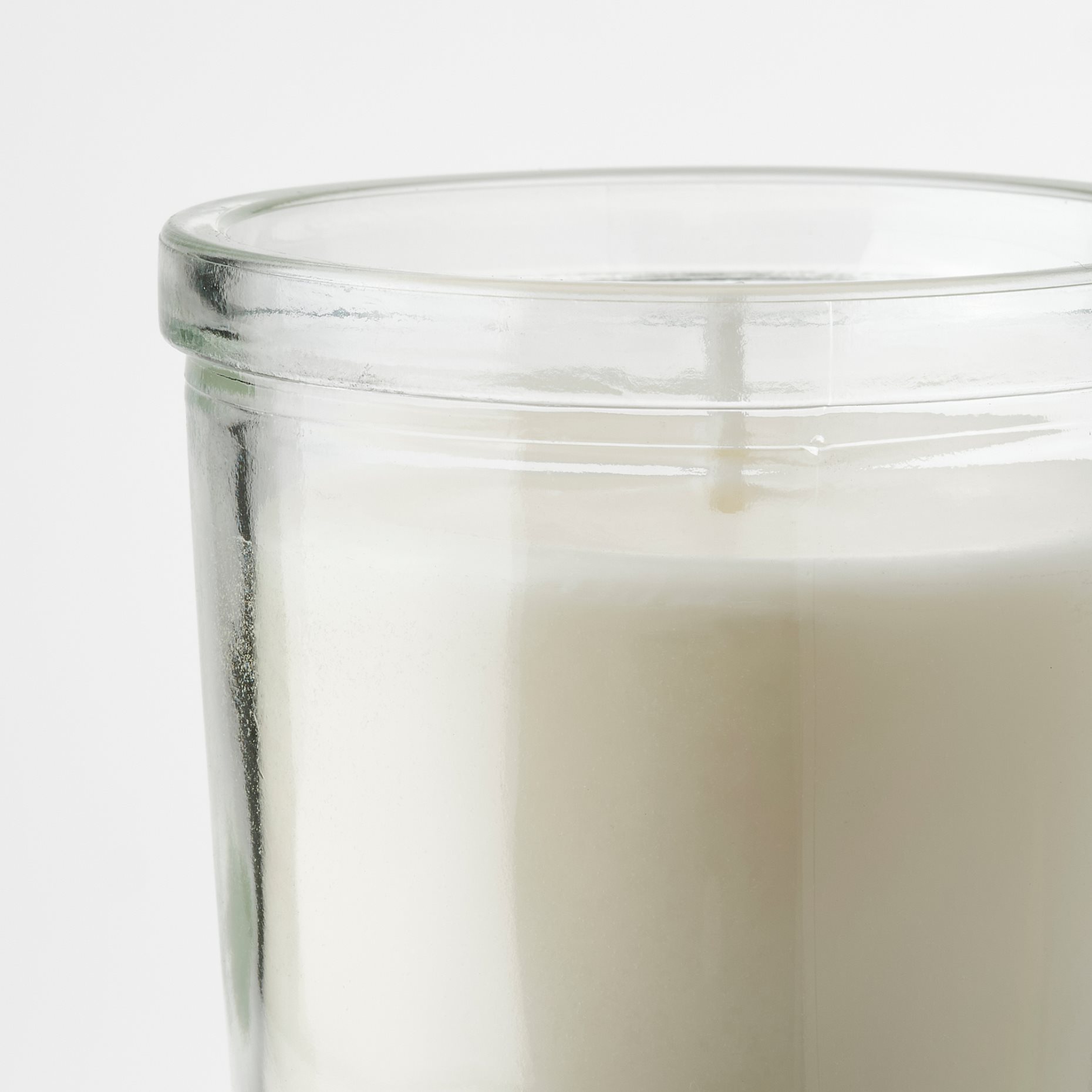 JÄMLIK, scented candle in glass/Vanilla, 20 hr, 205.021.09