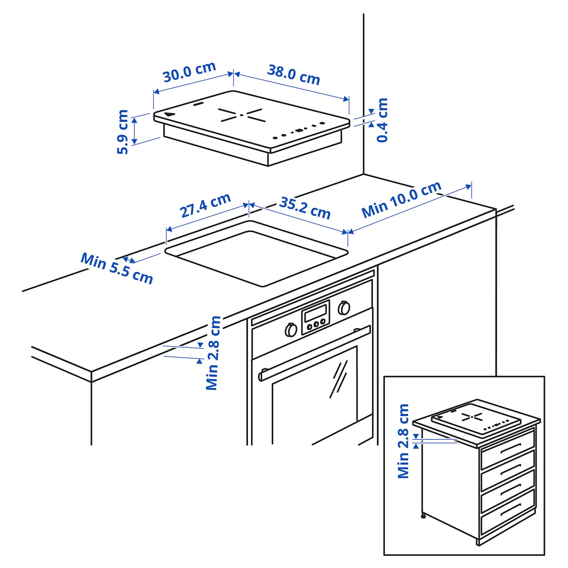 LAGAN, induction hob plug-in 1 zone, 205.060.65