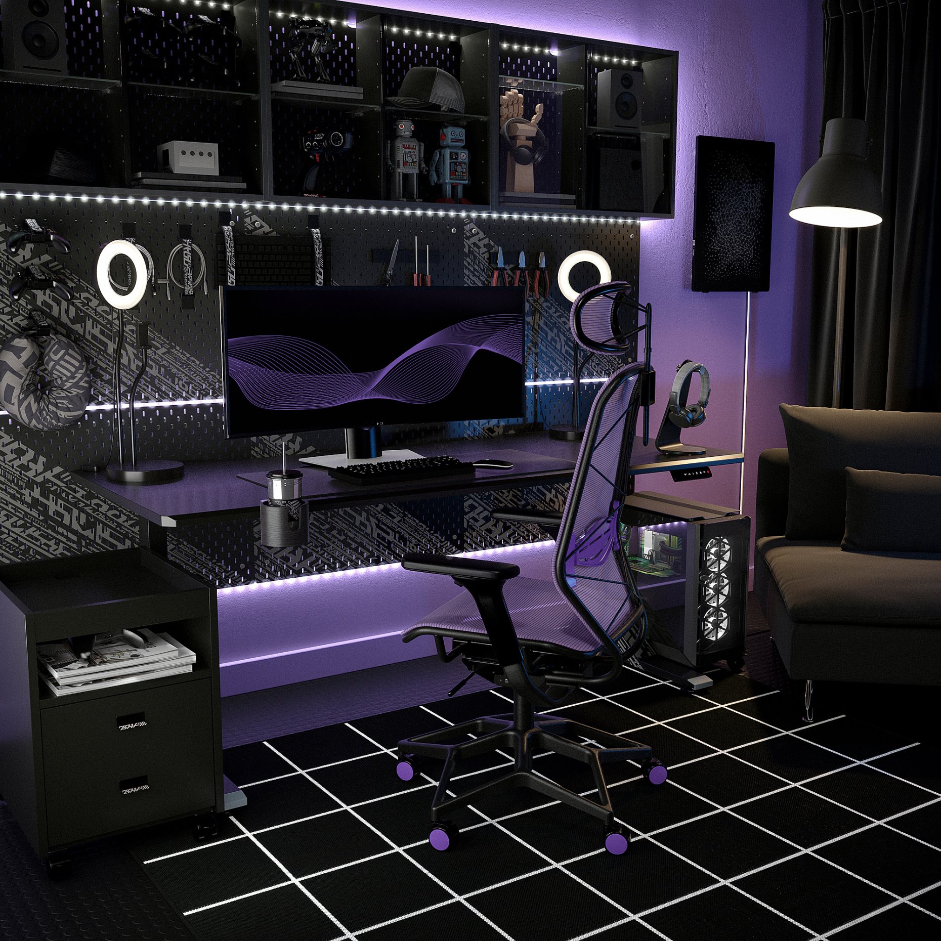 STYRSPEL, gaming chair, 205.220.27