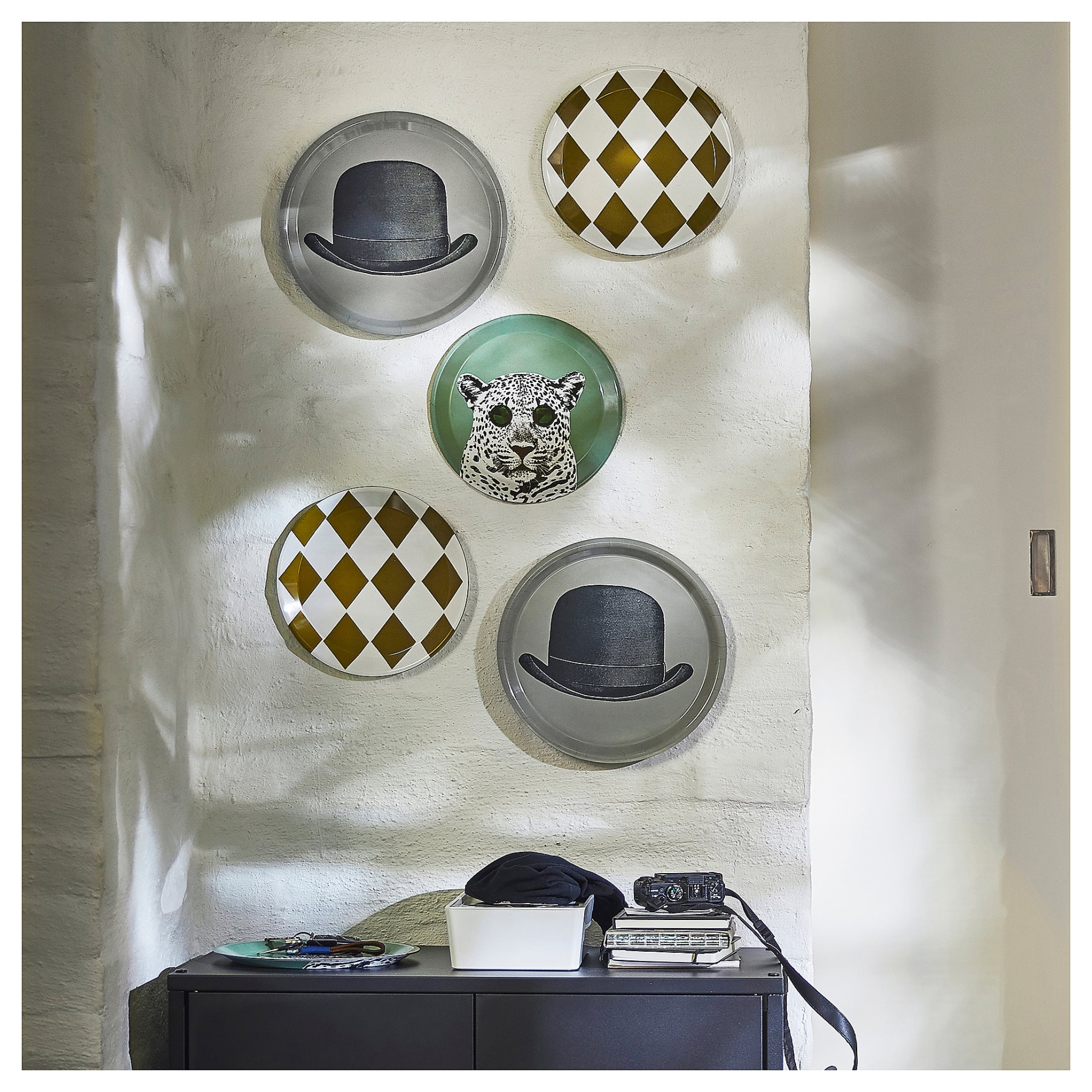 GALLERISKOG, wall decoration/mixed motifs, set of 3, 205.380.71