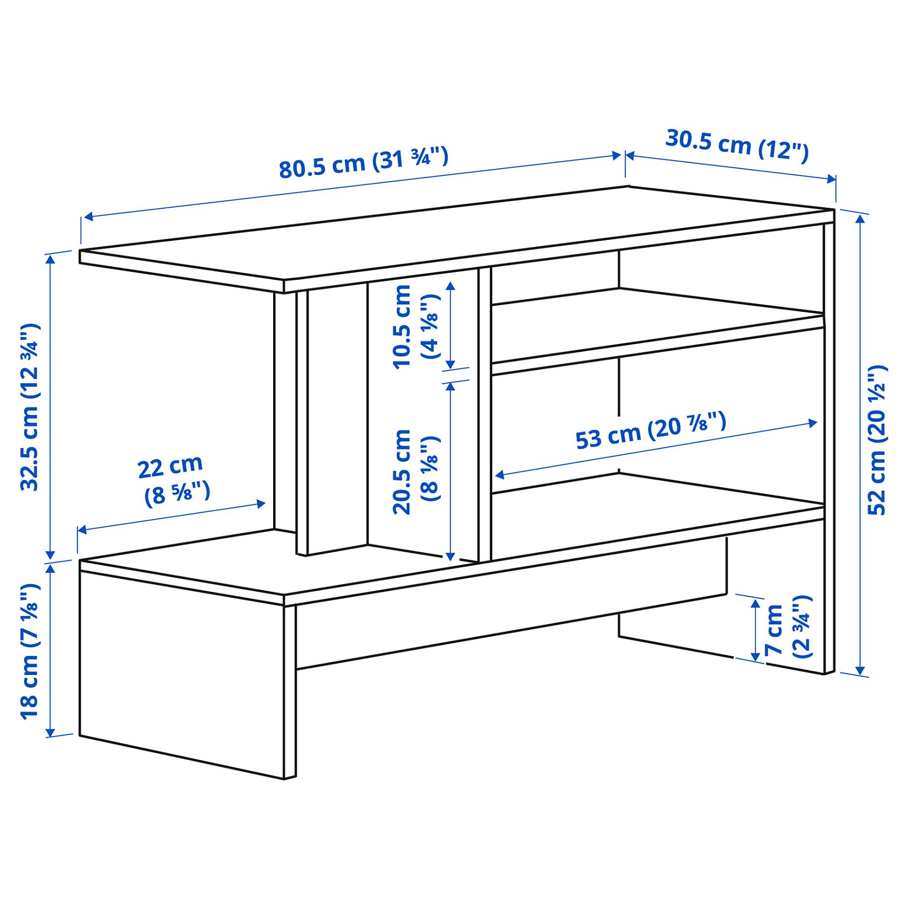 HOLMERUD, side table, 80x31 cm, 205.387.21