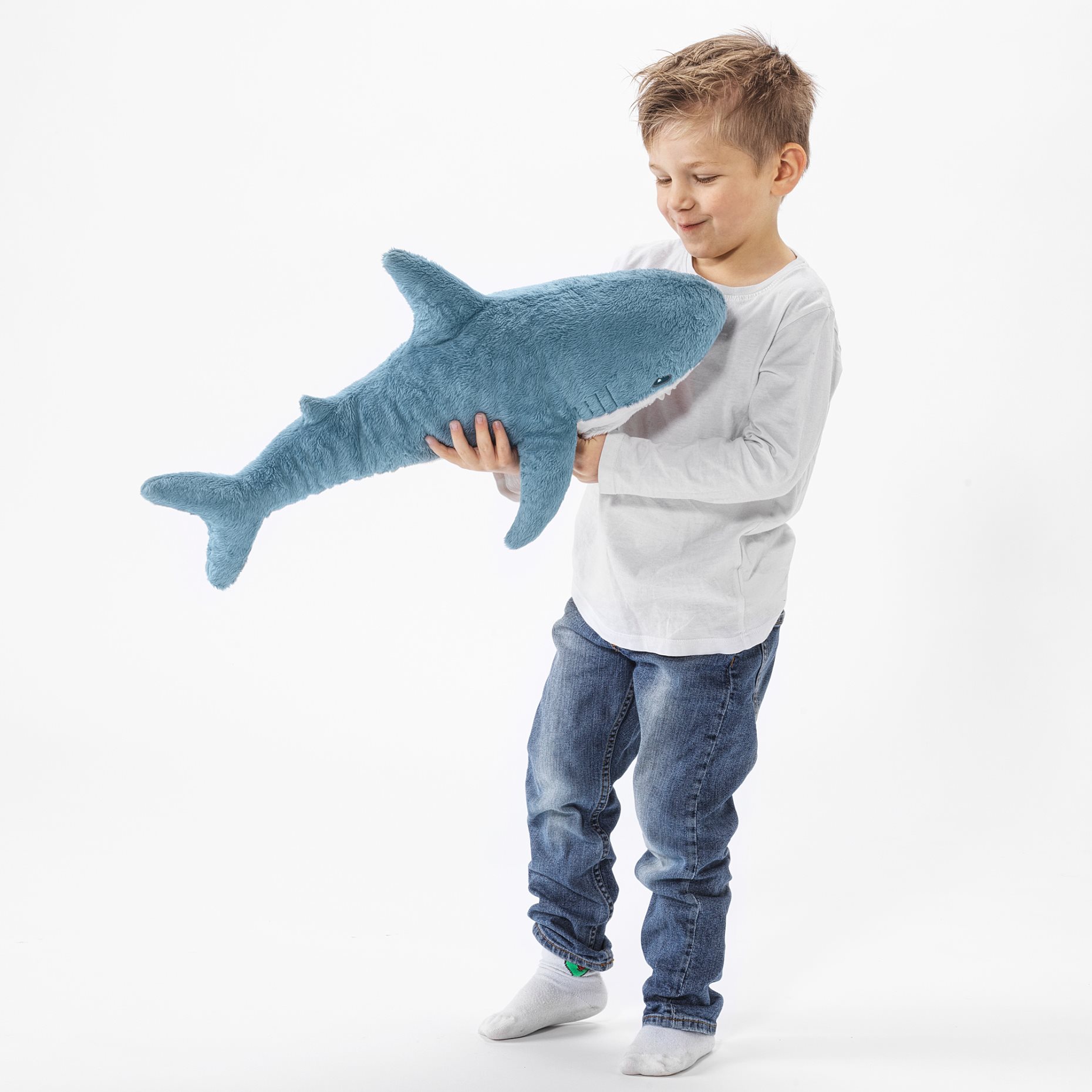 BLÅHAJ, soft toy/baby shark, 55 cm, 205.406.63