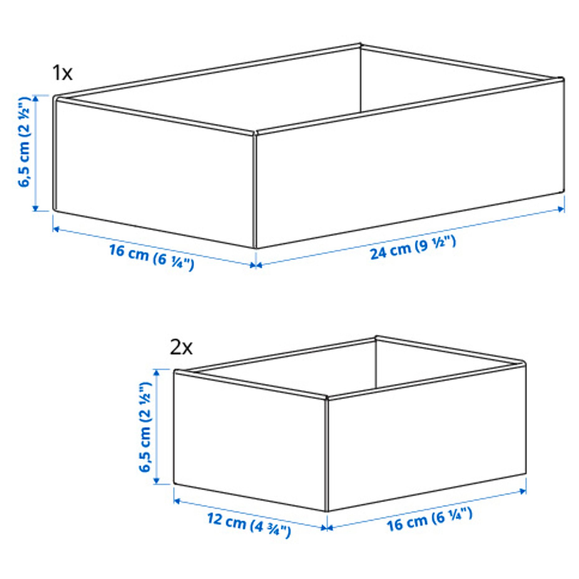 UPPDATERA, box, set of 3, 205.441.85