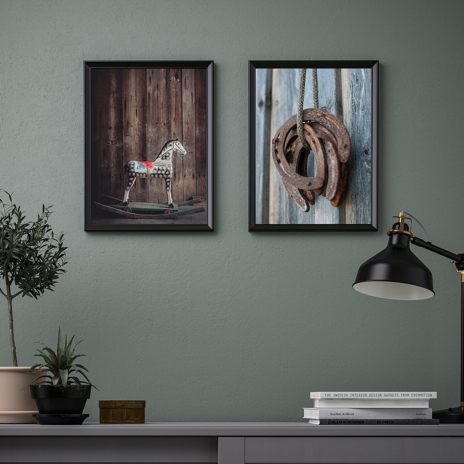 BILD, πόστερ/Κουνιστό αλογάκι, 2 τεμ. 30x40 cm, 205.606.51