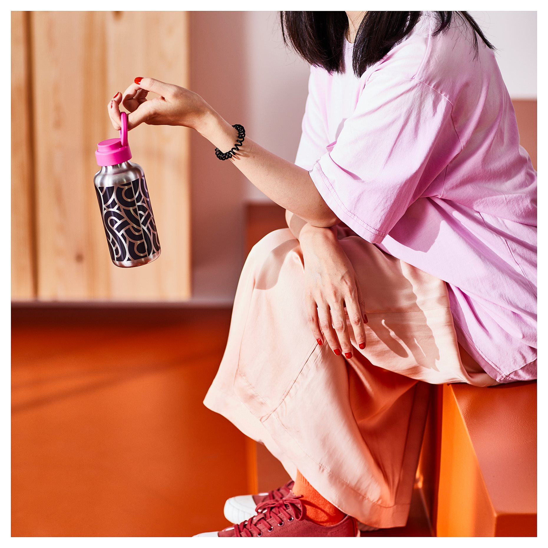 ENKELSPÅRIG, water bottle/stainless steel, 0.5 l, 205.711.12