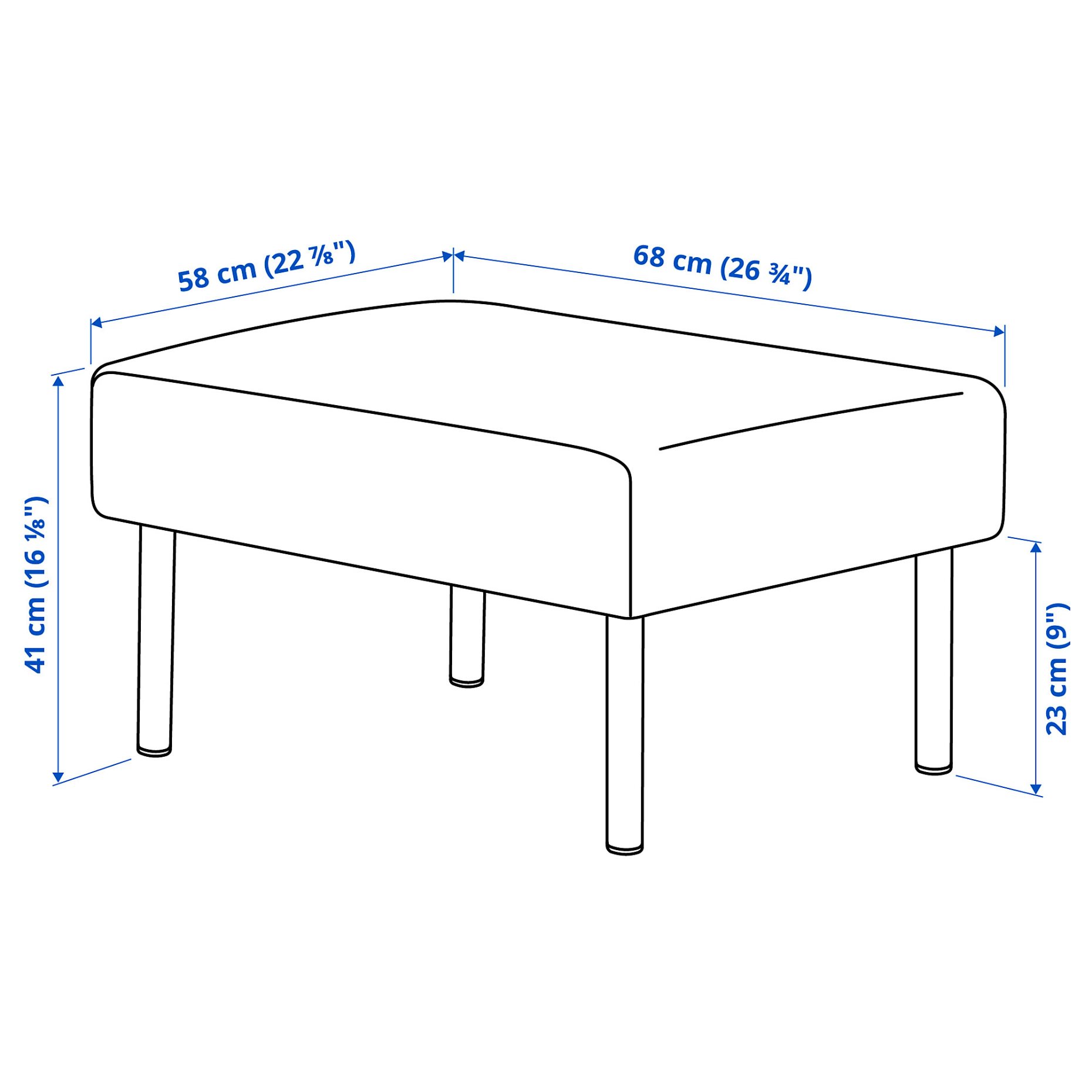 GLOSTAD, footstool, 205.732.86