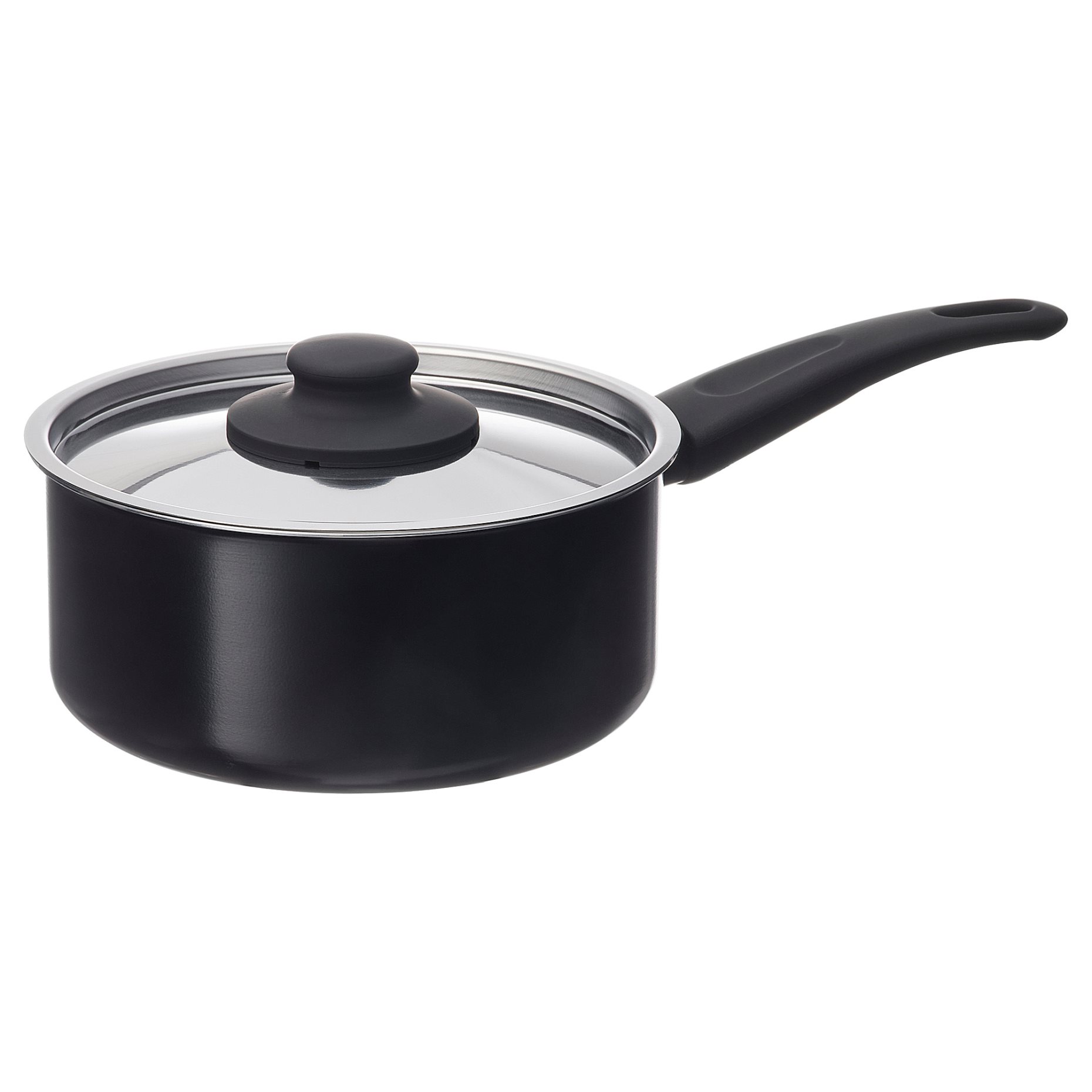 HEMLAGAD, pot with lid non-stick coating, 2 l, 205.809.13