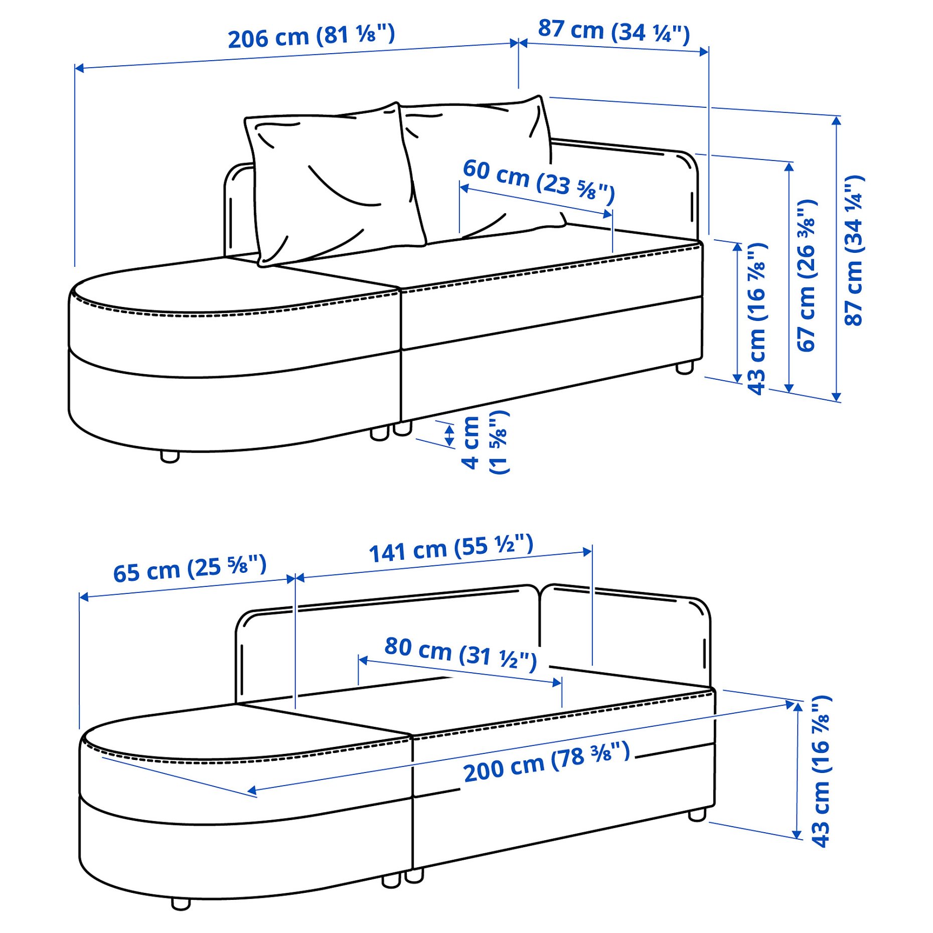 LINDÅKRA, 2-seat sofa-bed, 205.826.10