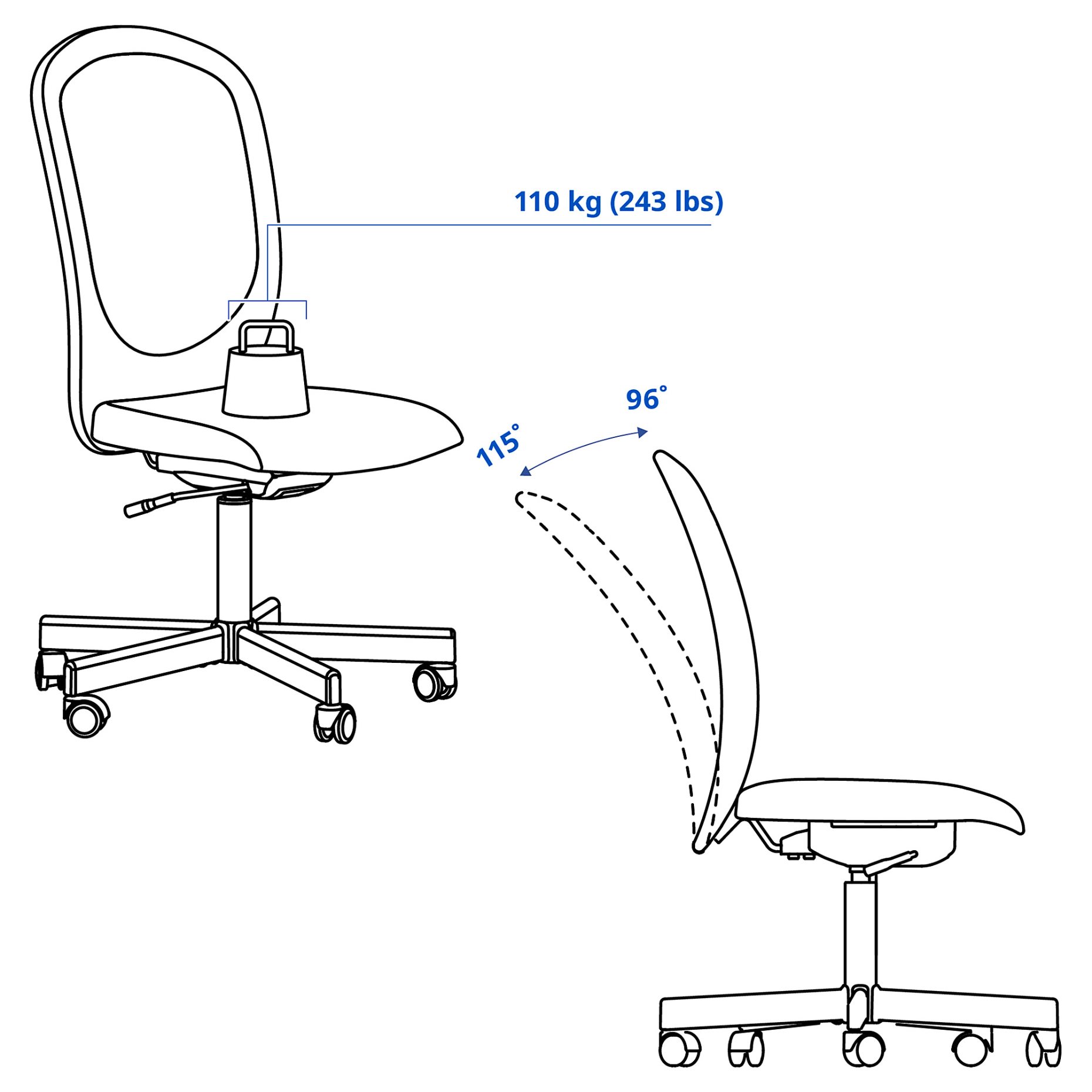 FLINTAN, office chair, 205.925.53