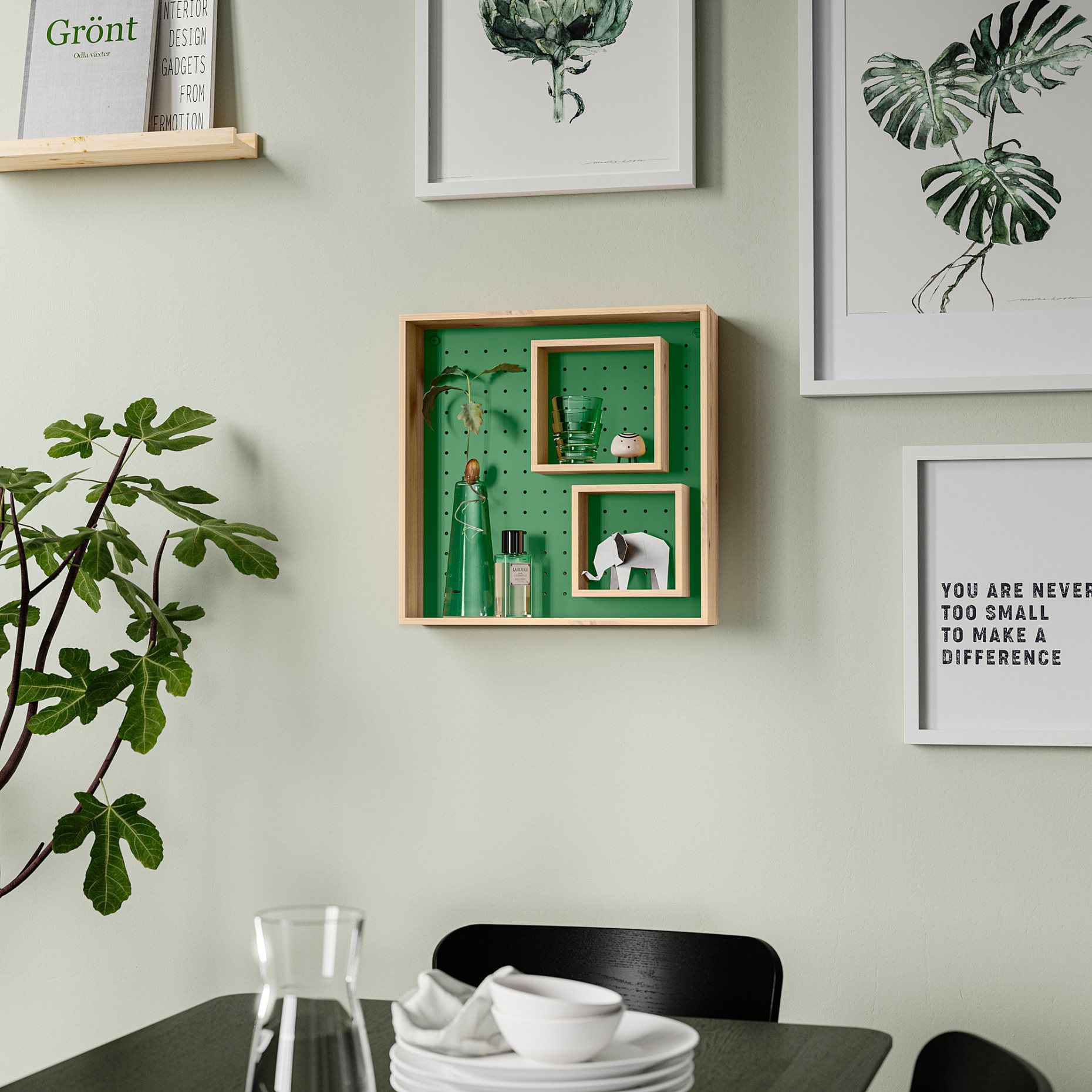 SKOGSMOSAIK, ράφι, 45x45 cm, 205.930.10