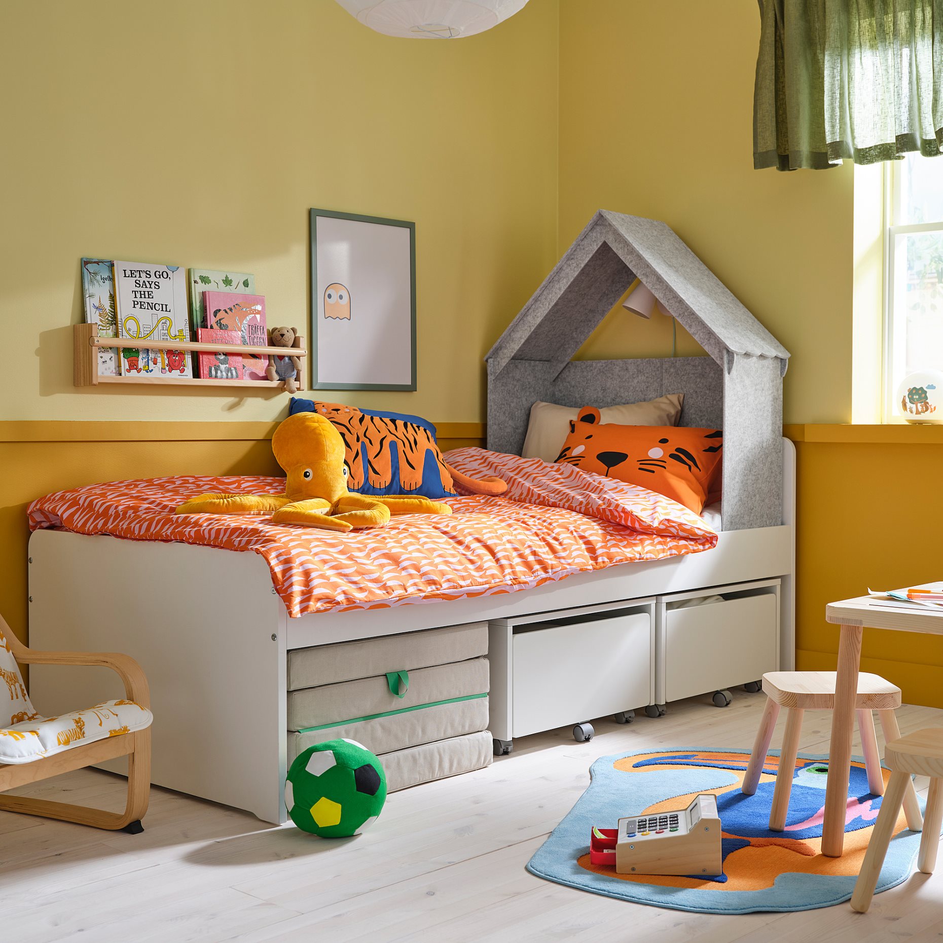 SLÄKT, αξεσουάρ κρεβατιού σε σχήμα σπιτιού, 205.938.78