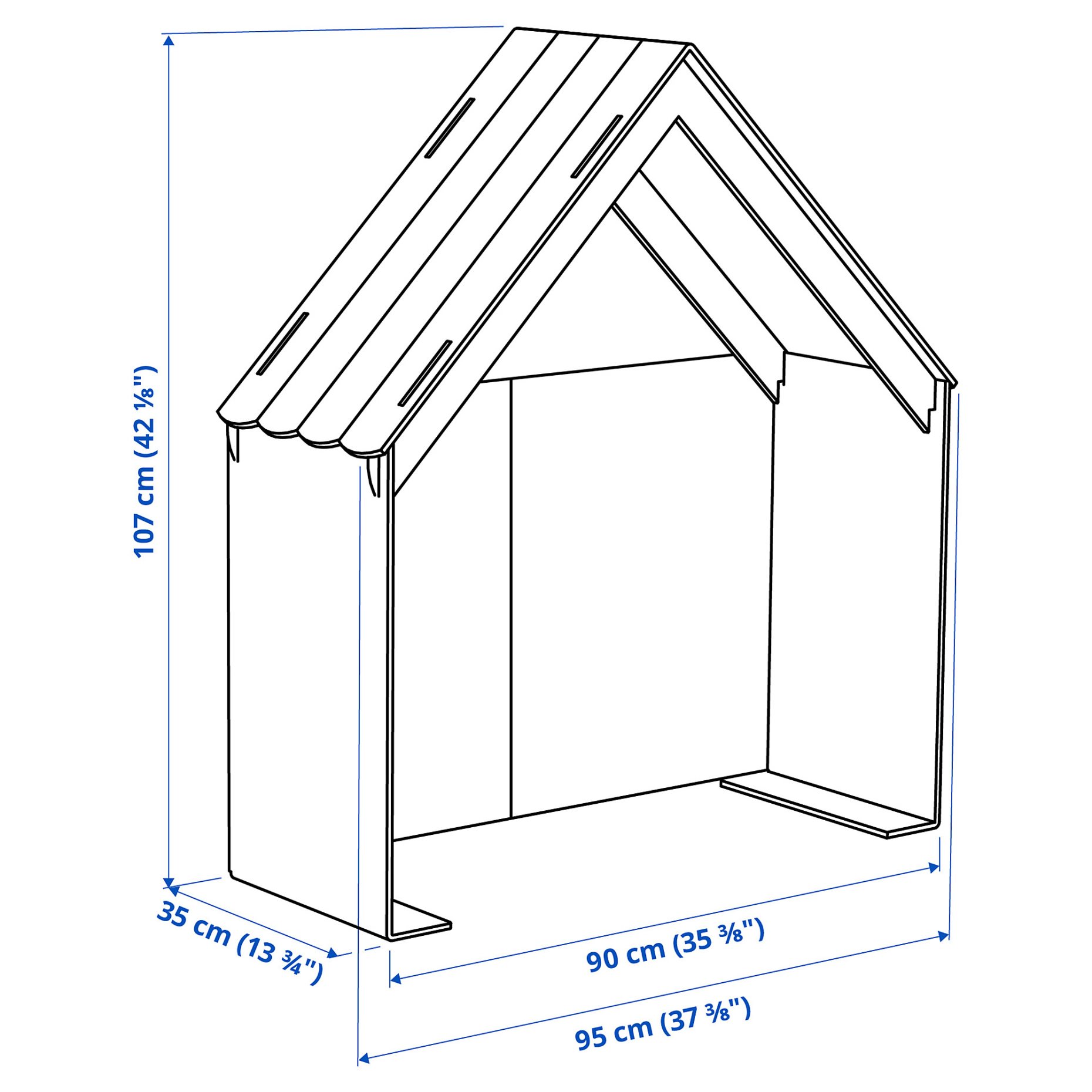 SLÄKT, αξεσουάρ κρεβατιού σε σχήμα σπιτιού, 205.938.78