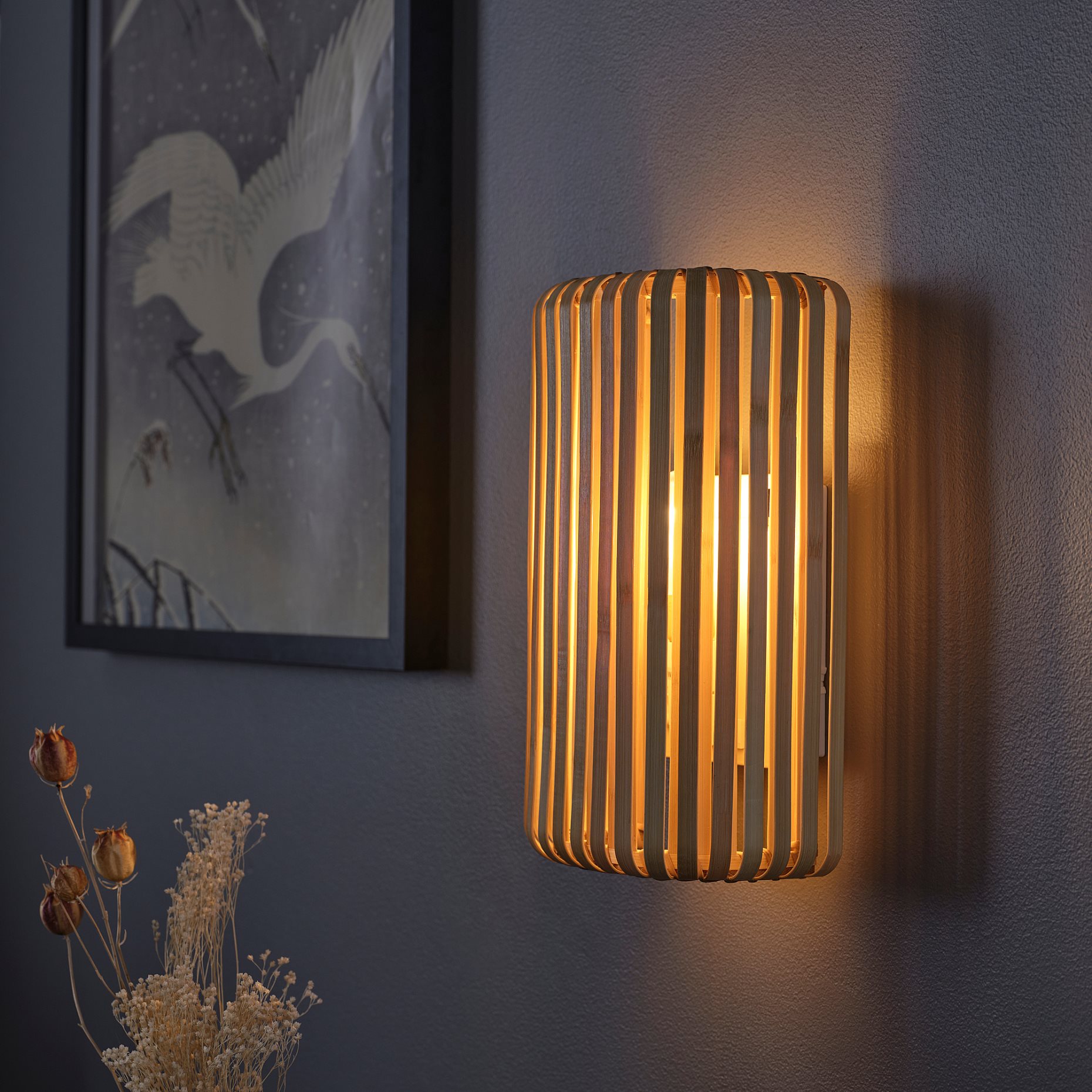 VARPTROSS, wall lamp wired-in installation, 30 cm, 205.951.32