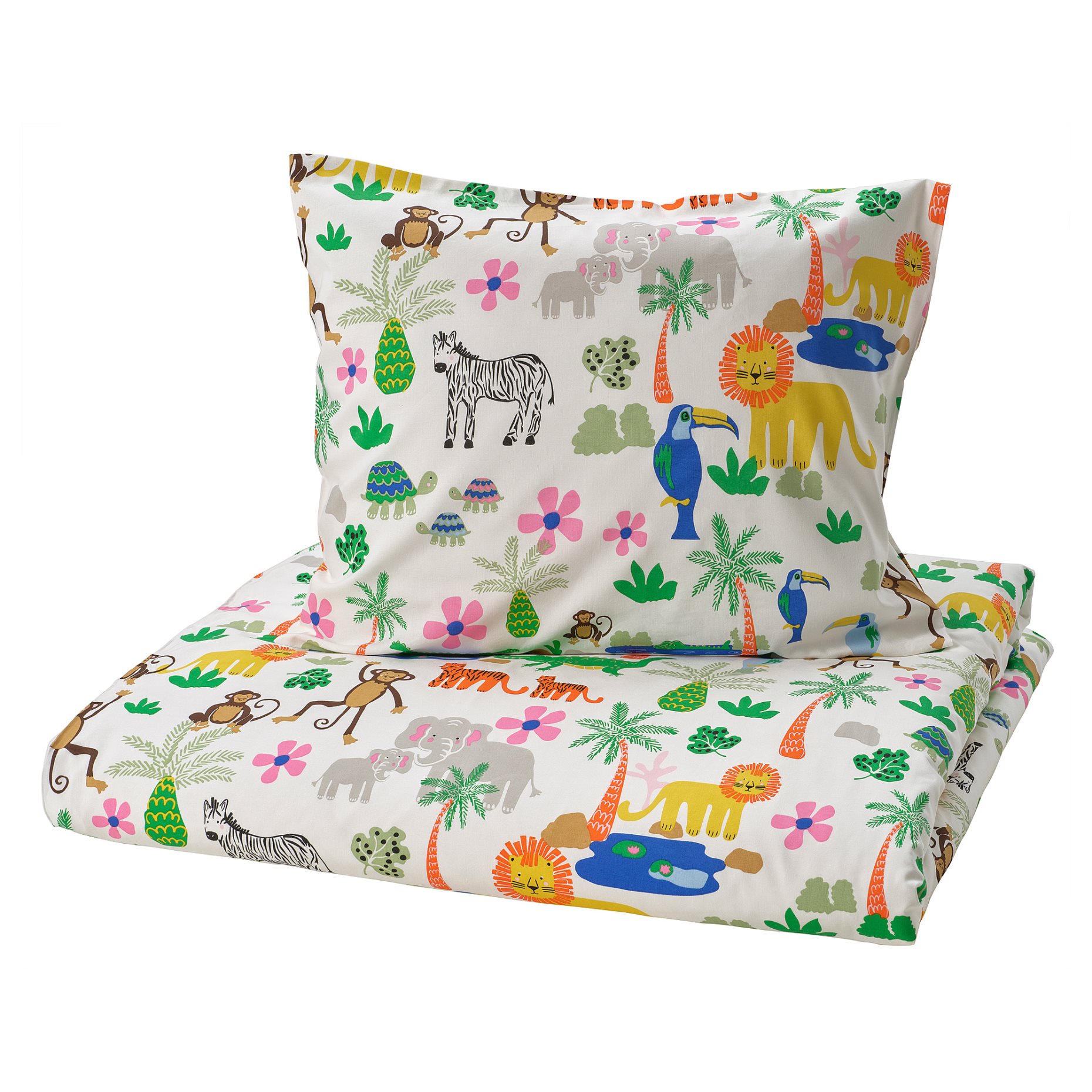 NATTHÄGER, παπλωματοθήκη και μαξιλαροθήκη, 150x200/50x60 cm, 205.952.93