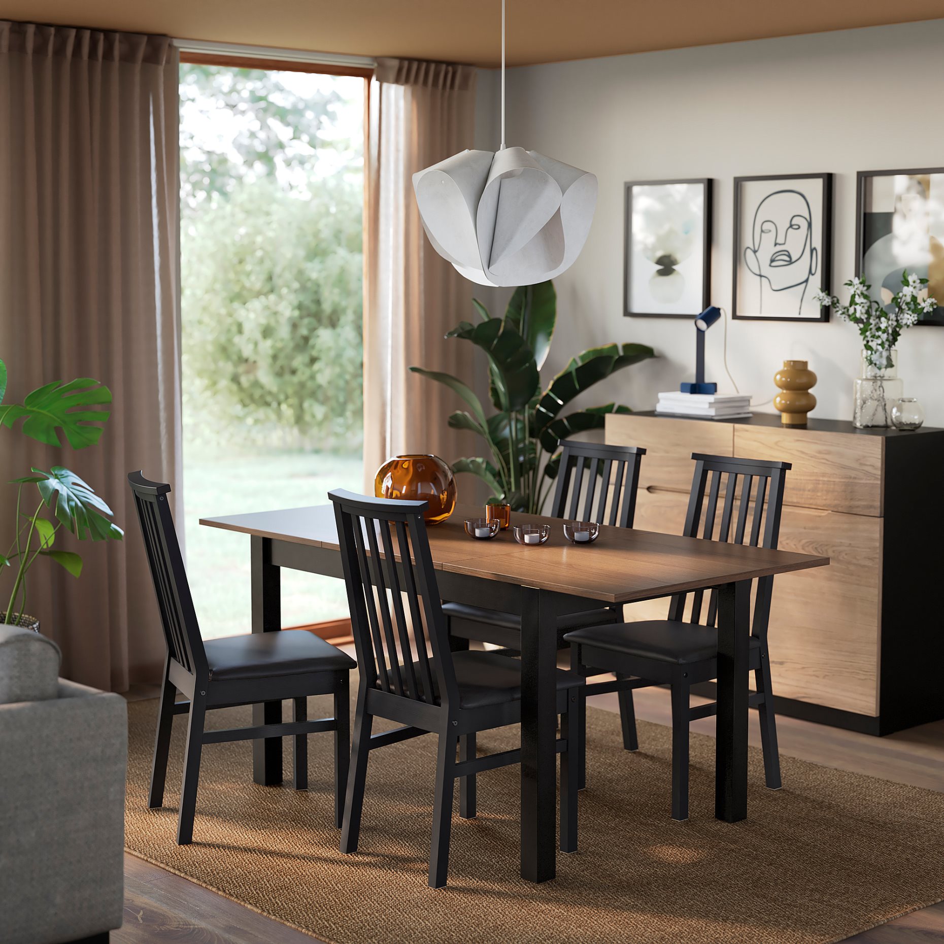 ALHULT, επεκτεινόμενο τραπέζι, 120/170x80 cm, 206.007.89