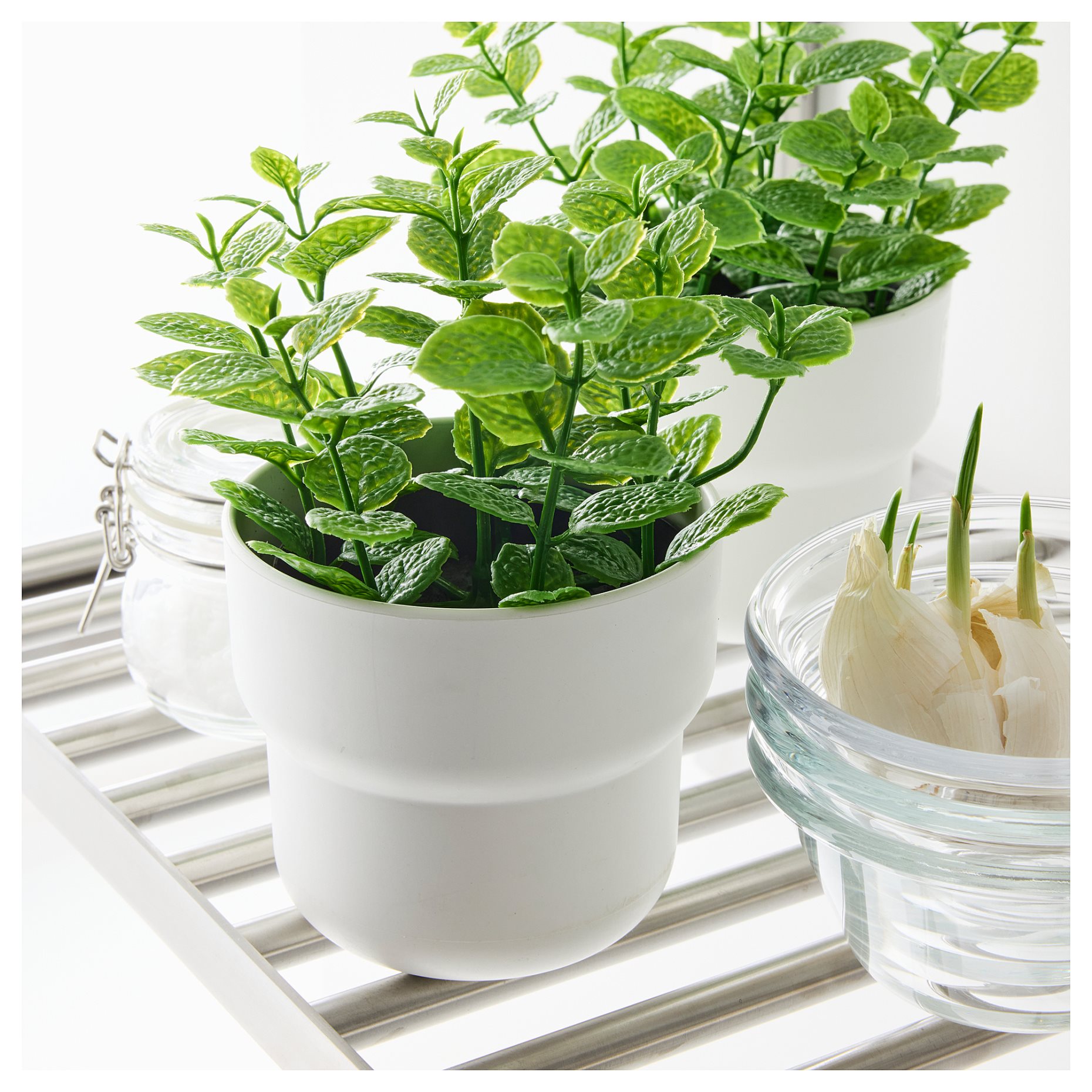 FEJKA, artificial potted plant in/outdoor Mint, 9 cm, 206.008.50