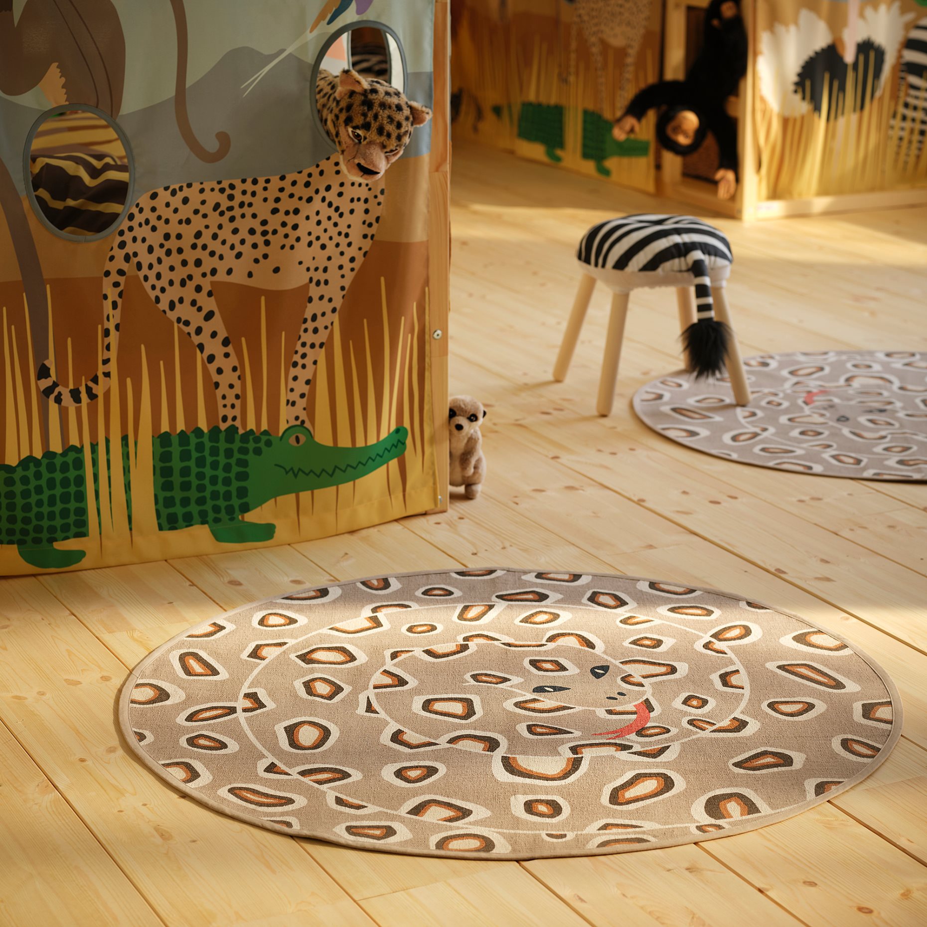 SANDLÖPARE, χαλί χαμηλή πλέξη, 100 cm, 206.032.31