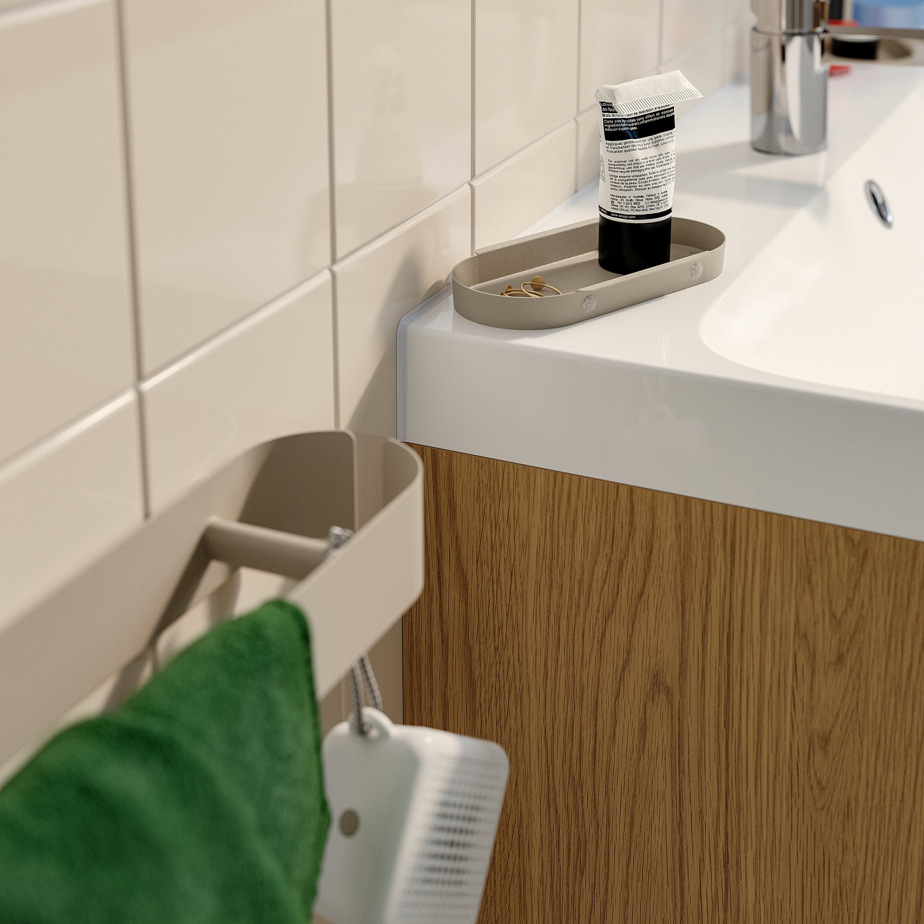 FLORSJÖN, towel rail, 62 cm, 206.051.45