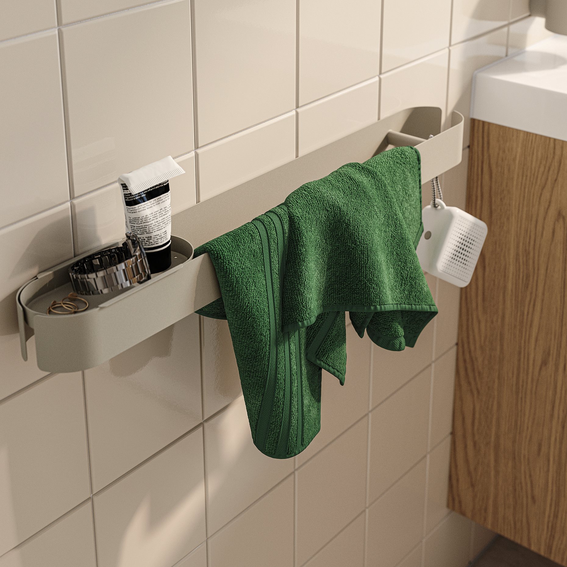 FLORSJÖN, towel rail, 62 cm, 206.051.45