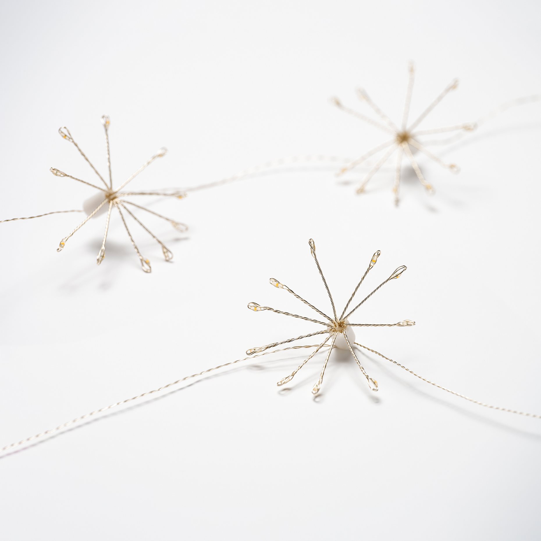 STRÅLA, γιρλάντα με ενσωματωμένο φωτισμό LED/10 λαμπτήρες/λειτουργία με μπαταρία, αστεράκι, 206.066.54