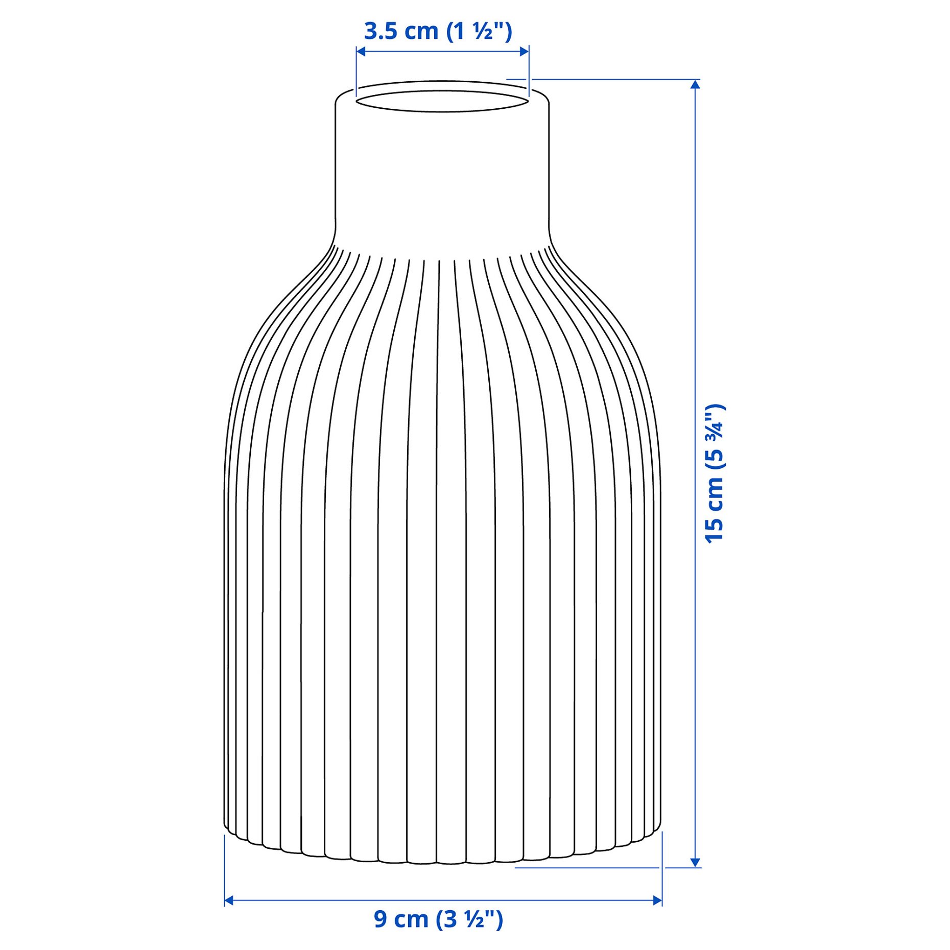 KAPKASTANJ, βάζο, 15 cm, 206.073.14