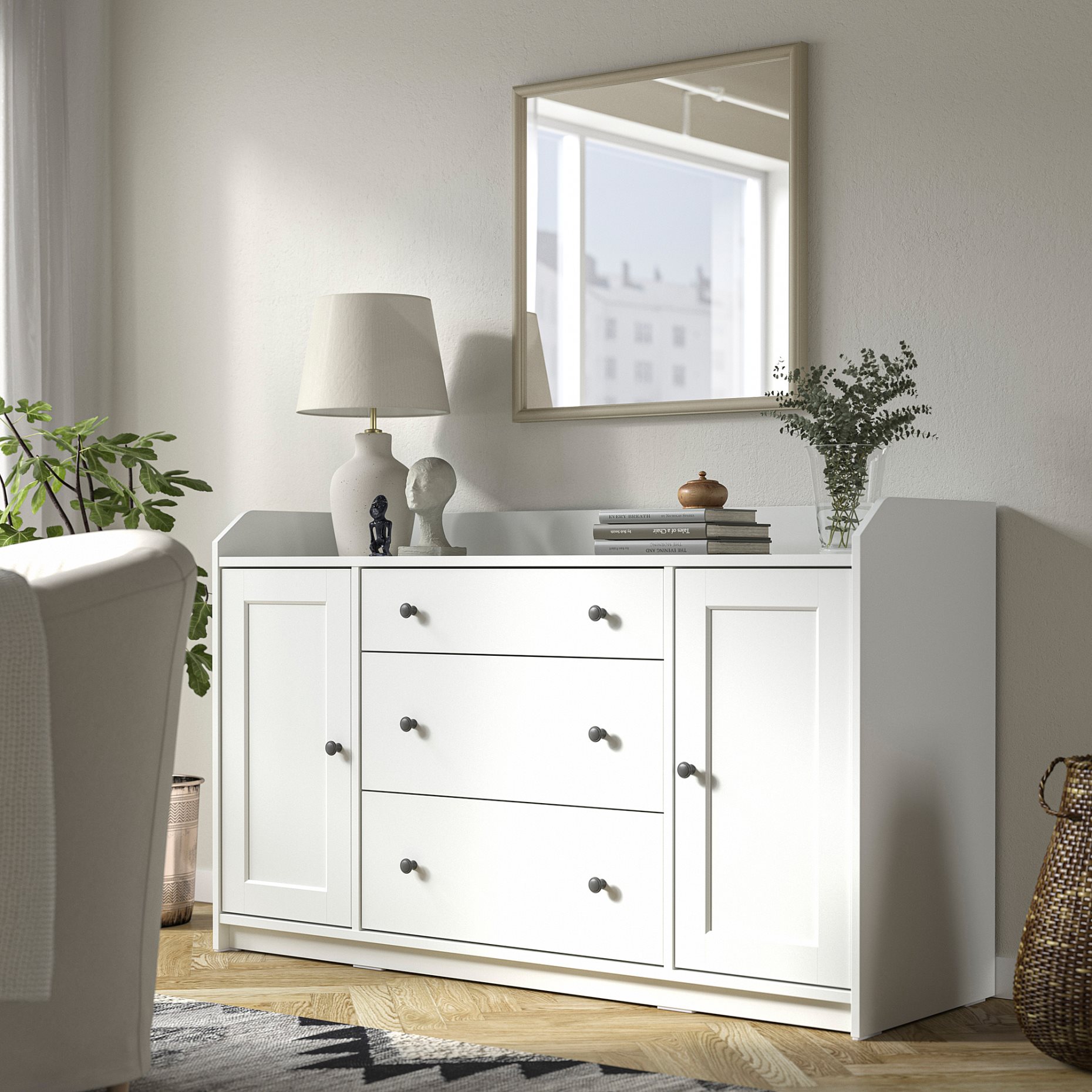 NYPONBUSKE, καθρέφτης, 65x65 cm, 206.098.84