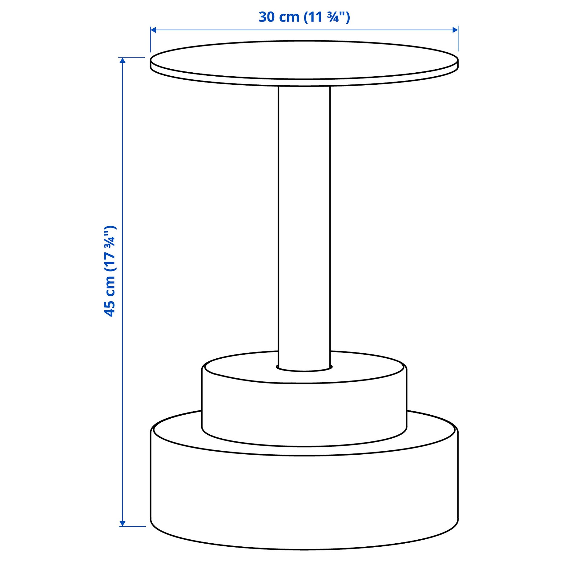 KONSTRUNDA, side table, 30 cm, 206.113.49