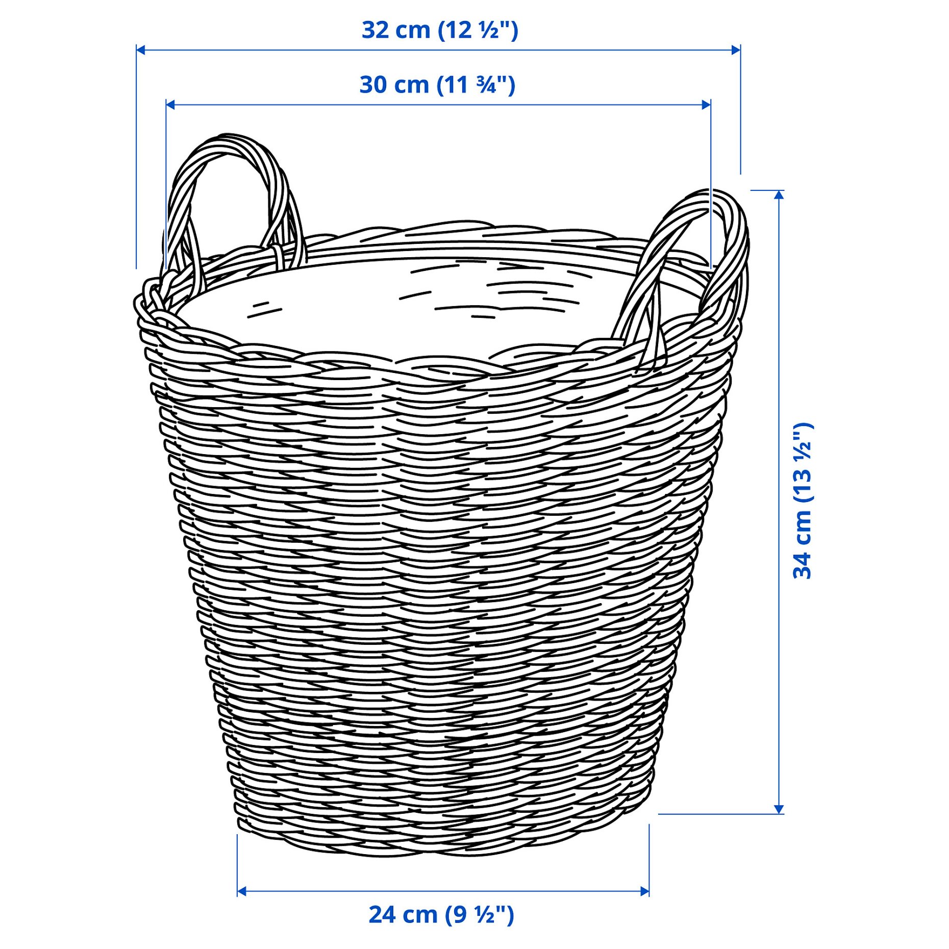 FLODBJÖRK, plant pot in/outdoor, 24 cm, 206.120.61